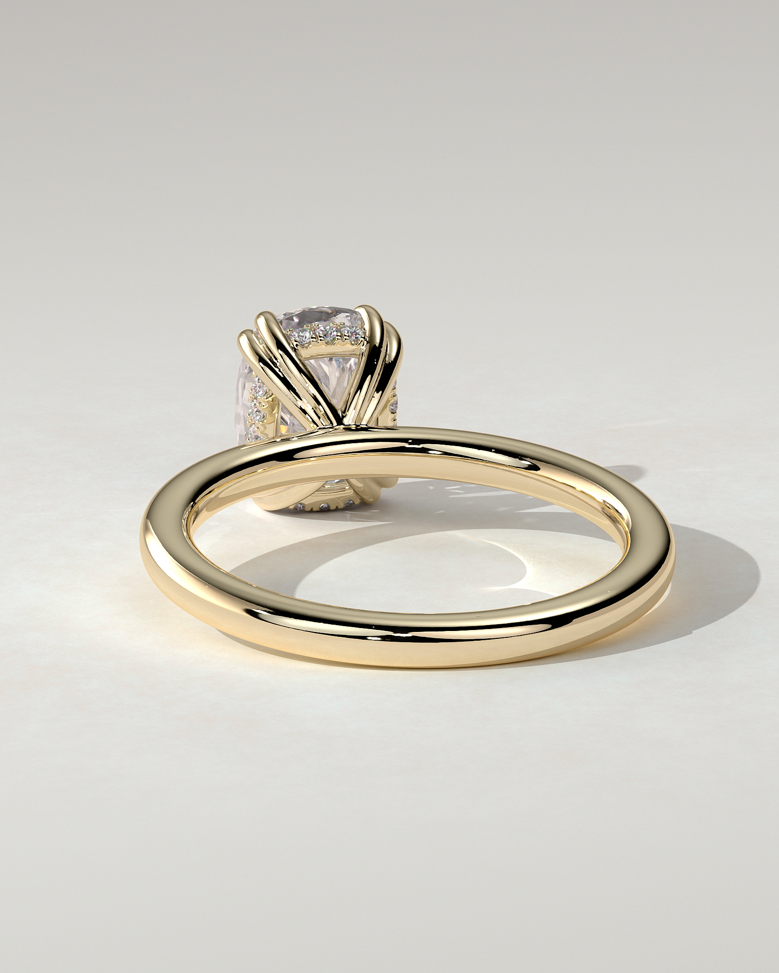 Aubrey Solitaire Cushion Ring