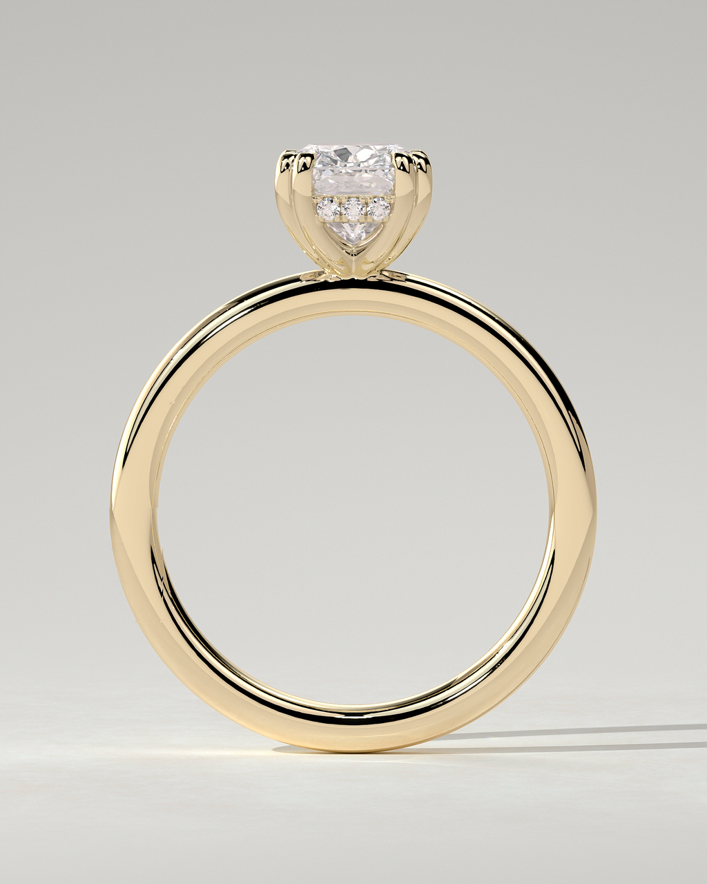 Aubrey Solitaire Cushion Ring