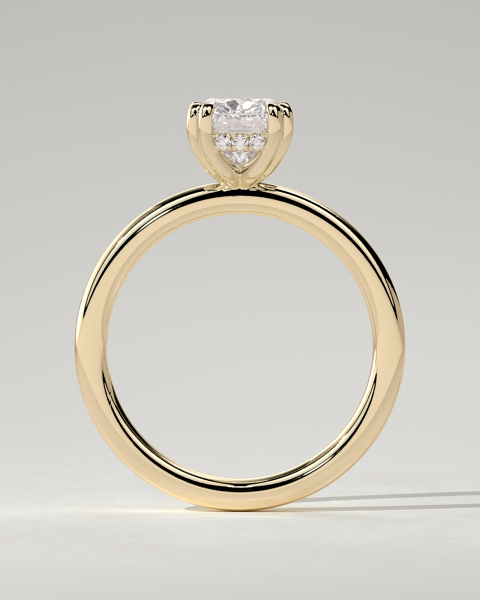 Aubrey Solitaire Cushion Ring
