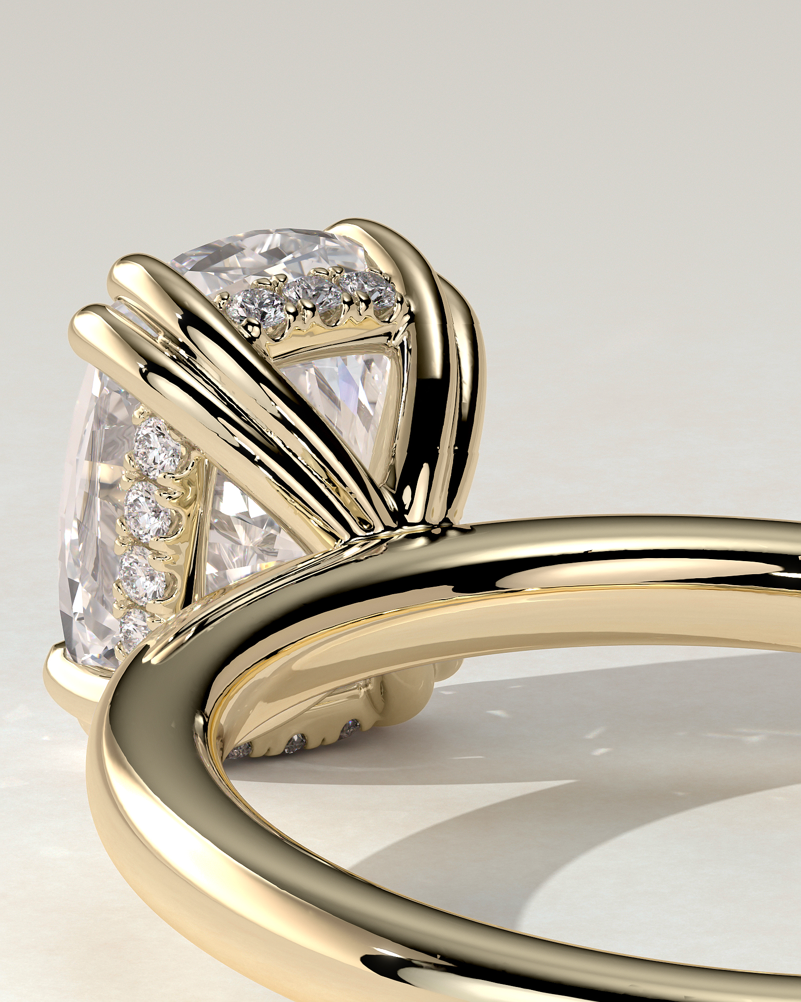 Aubrey Solitaire Cushion Ring