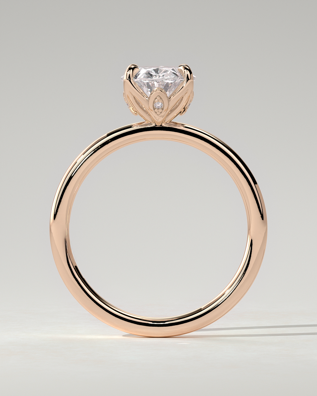 Aurelie Solitaire Oval Ring