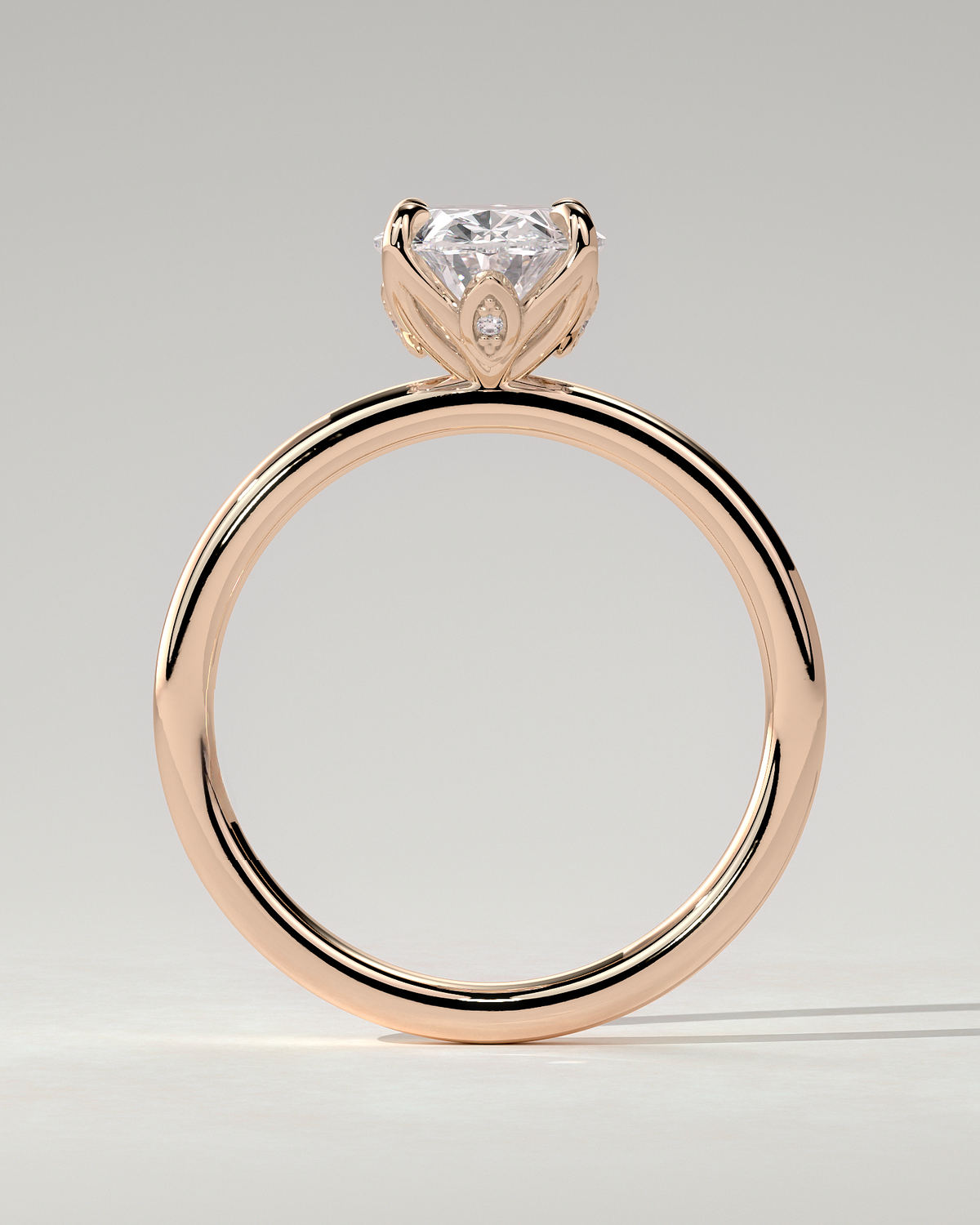 Aurelie Solitaire Oval Ring