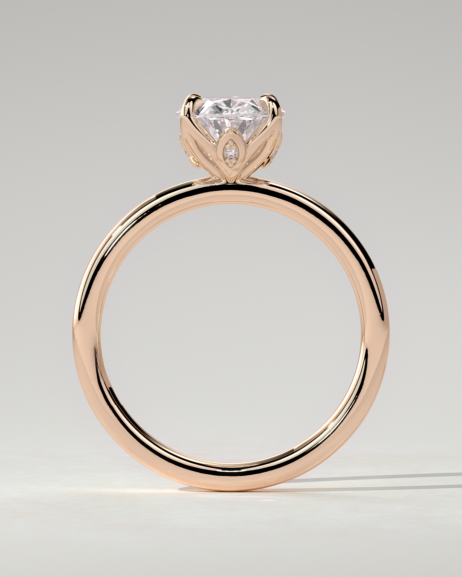 Aurelie Solitaire Oval Ring