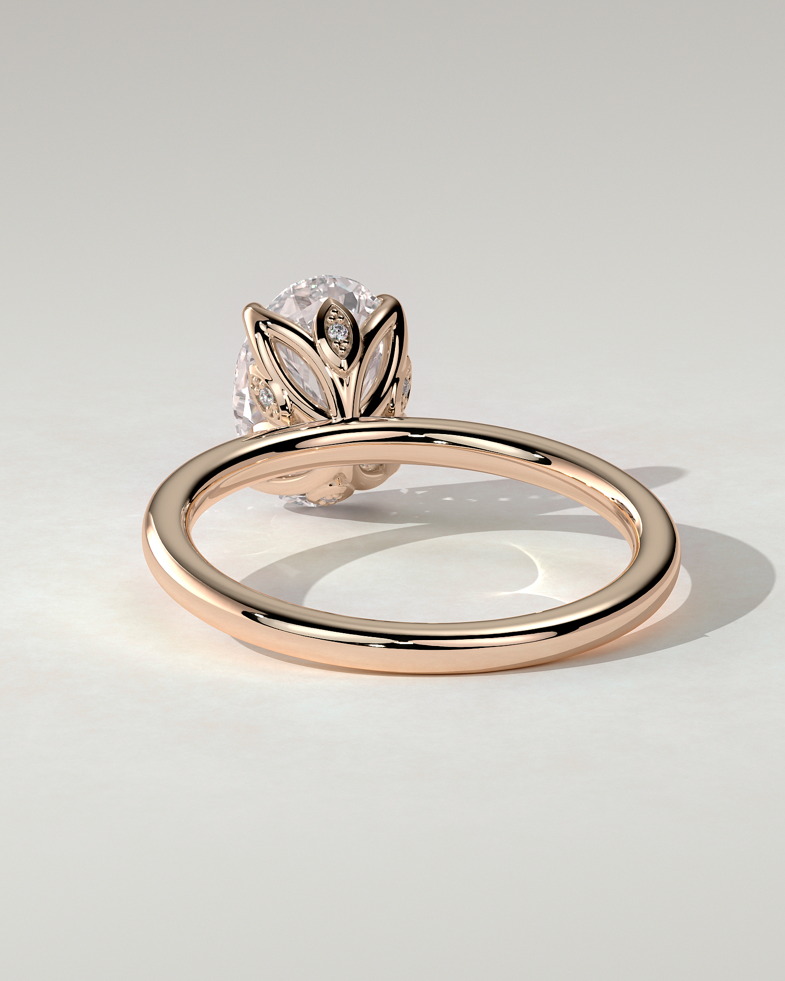 Aurelie Solitaire Oval Ring