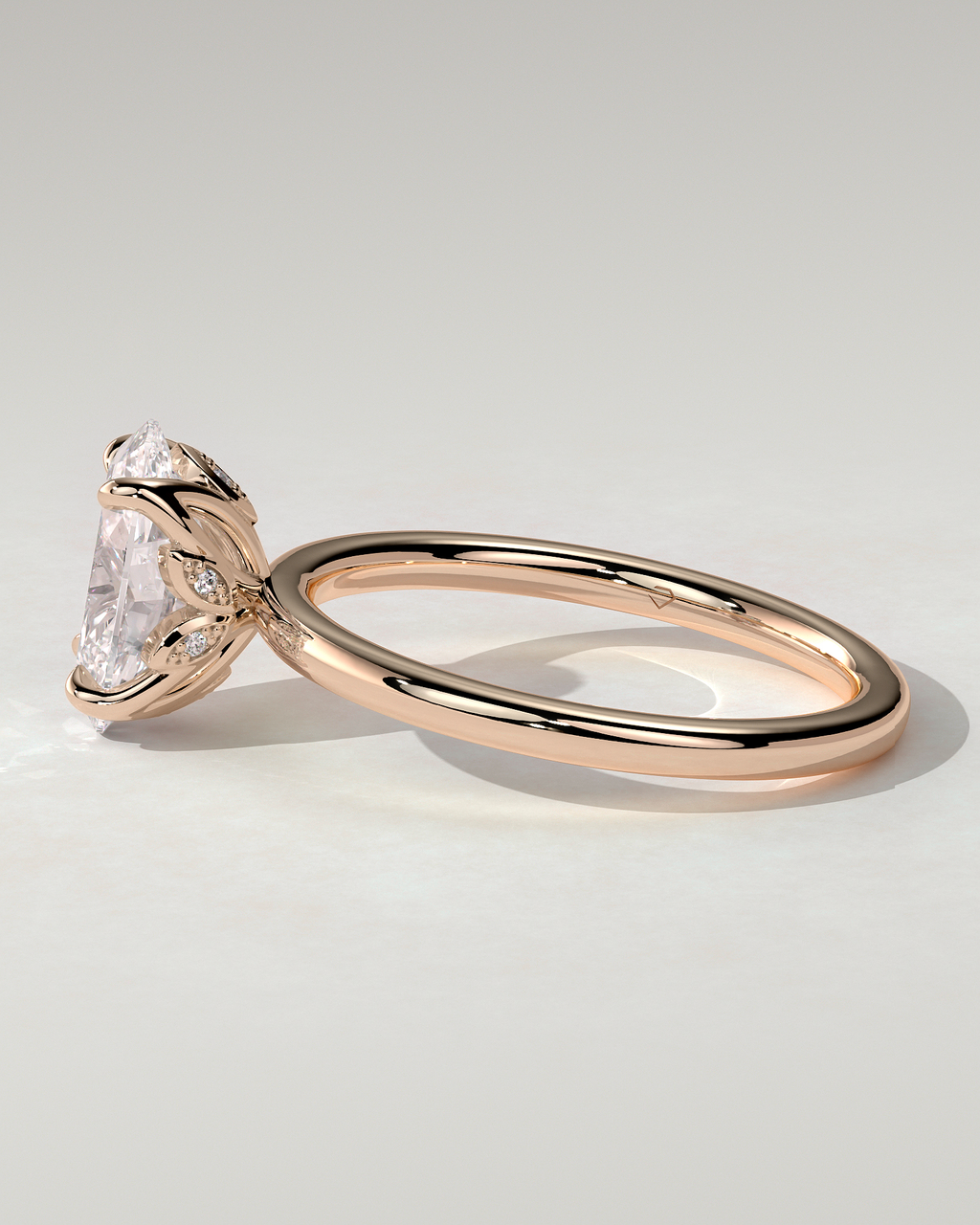 Aurelie Solitaire Oval Ring