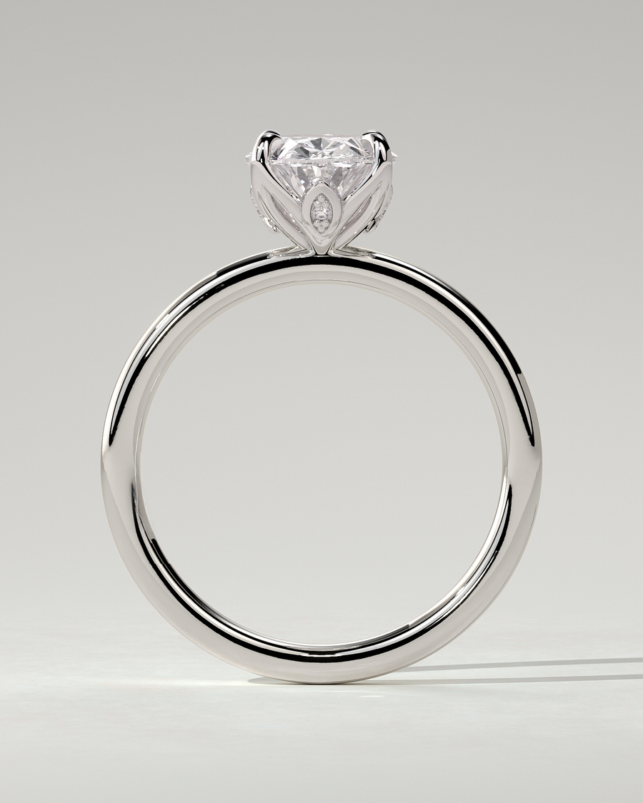 Aurelie Solitaire Oval Ring