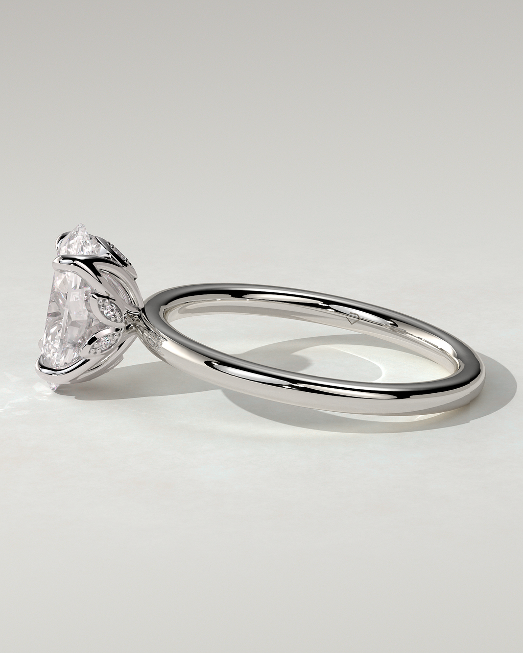 Aurelie Solitaire Oval Ring