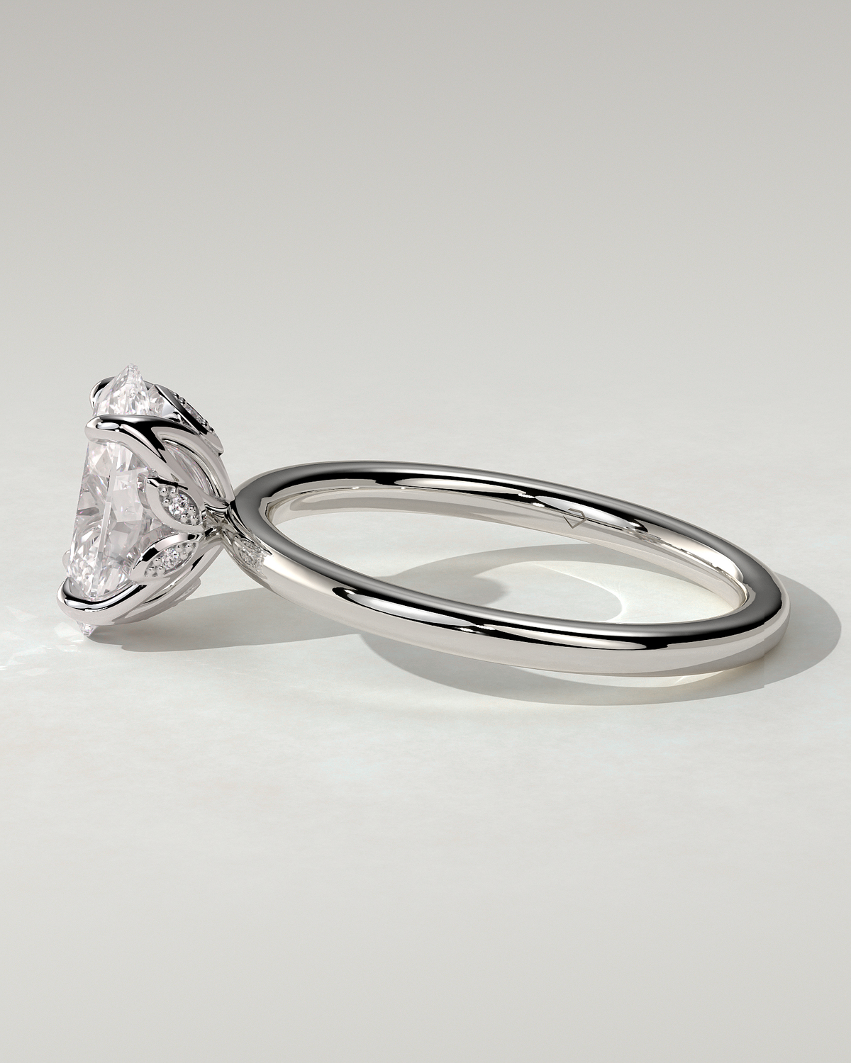Aurelie Solitaire Oval Ring