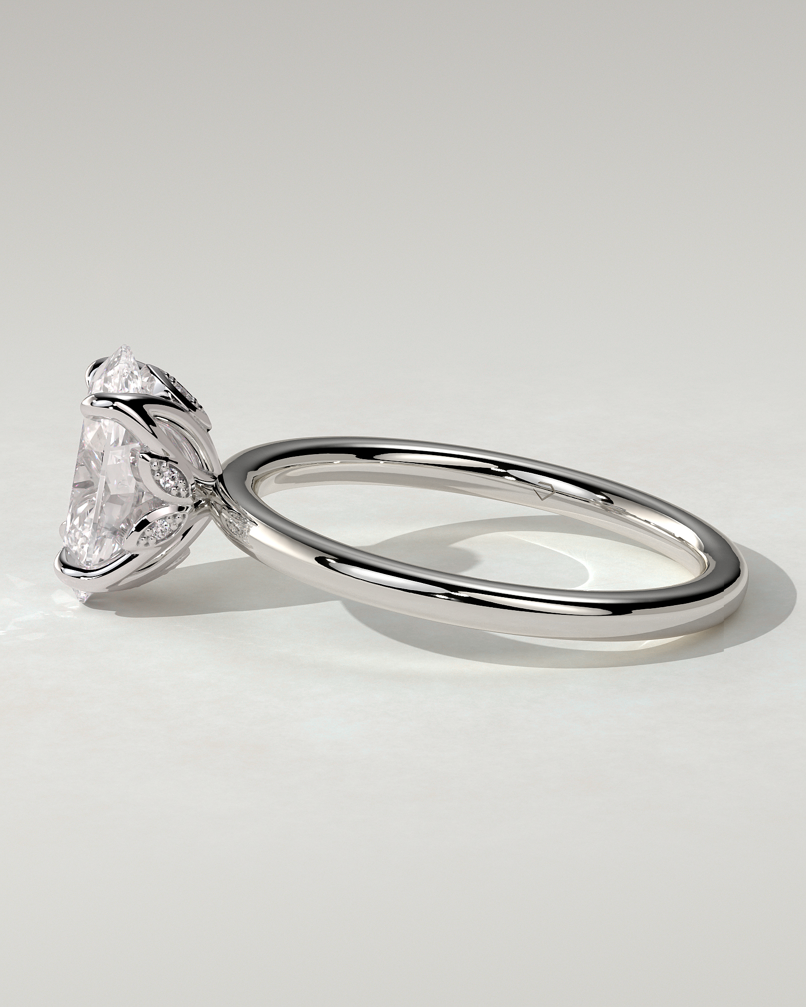 Aurelie Solitaire Oval Ring