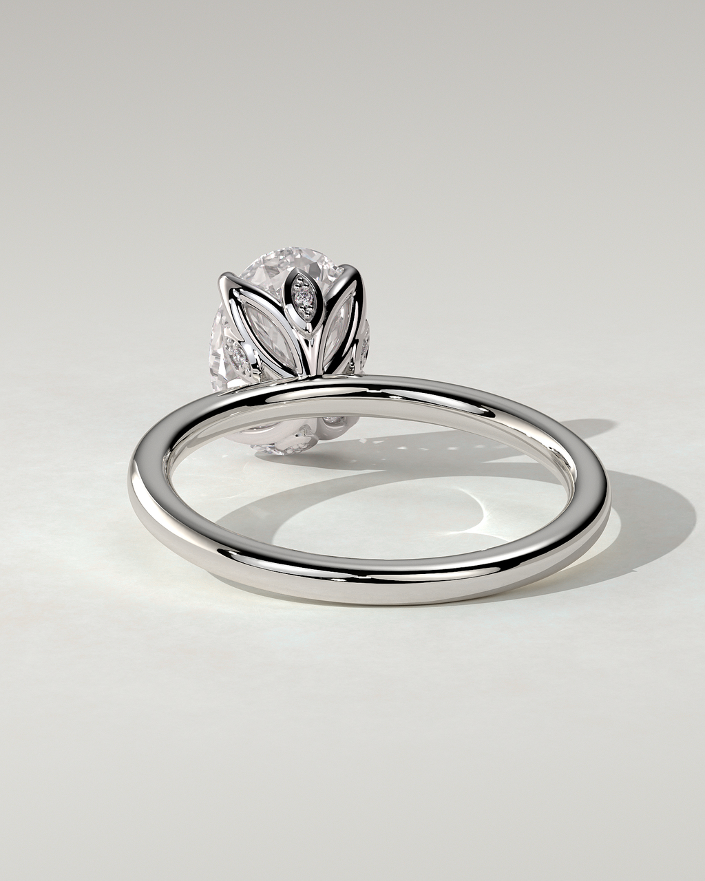 Aurelie Solitaire Oval Ring