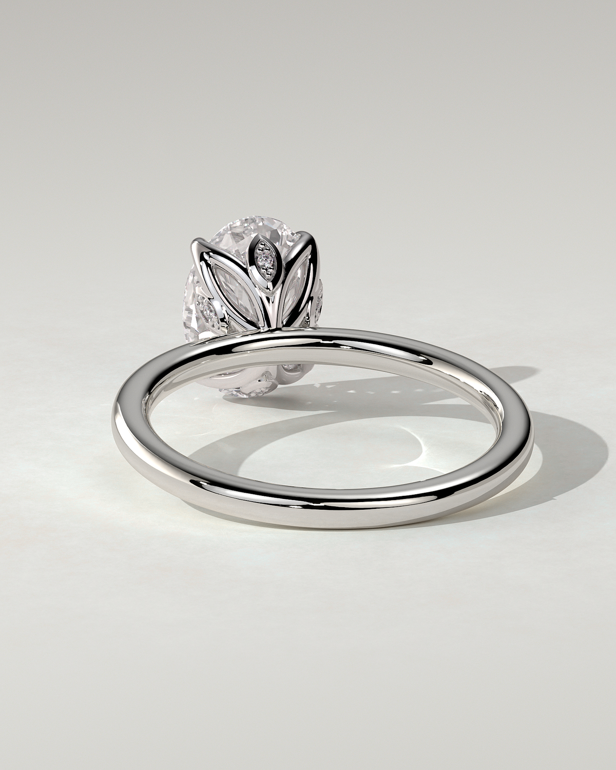 Aurelie Solitaire Oval Ring