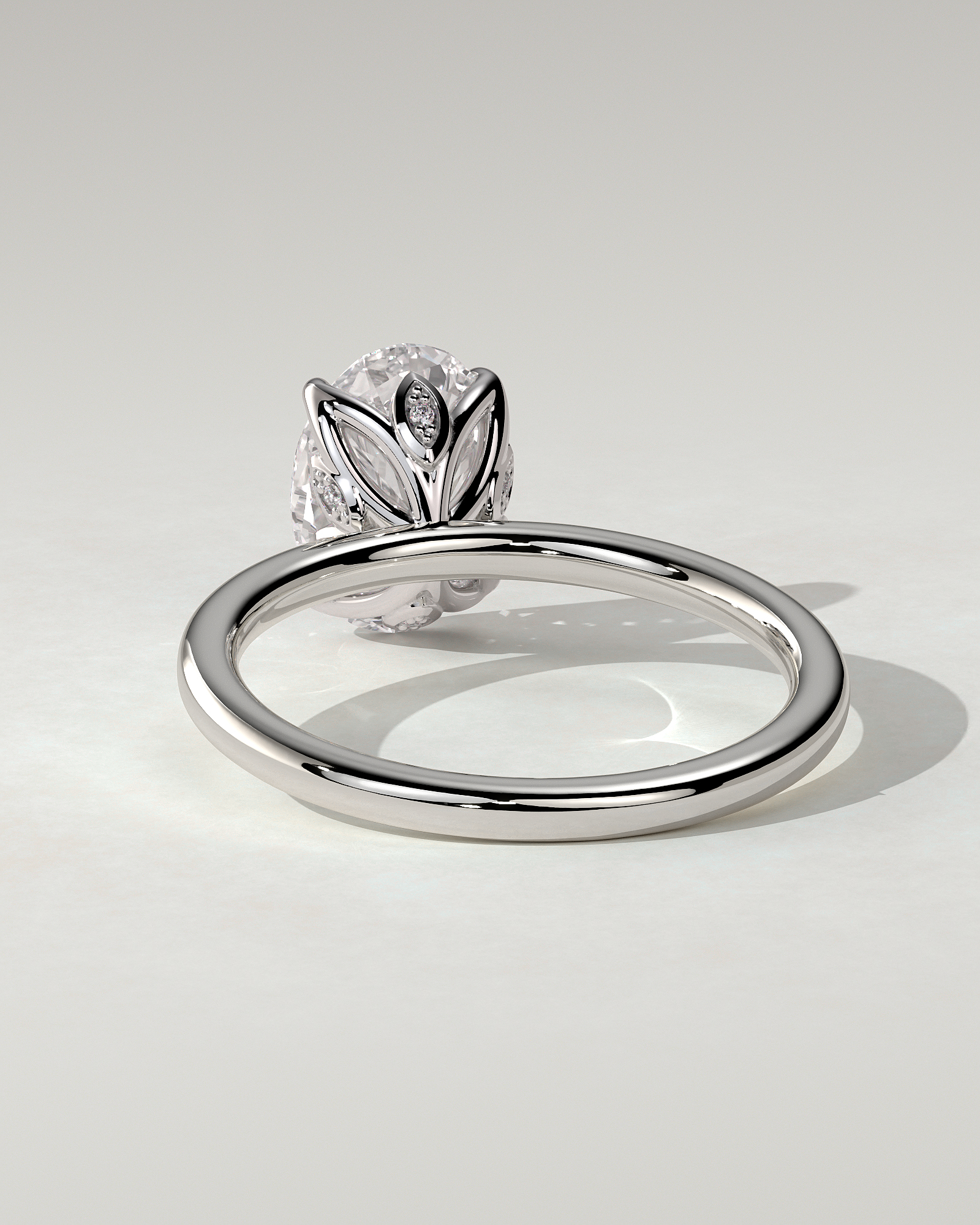 Aurelie Solitaire Oval Ring