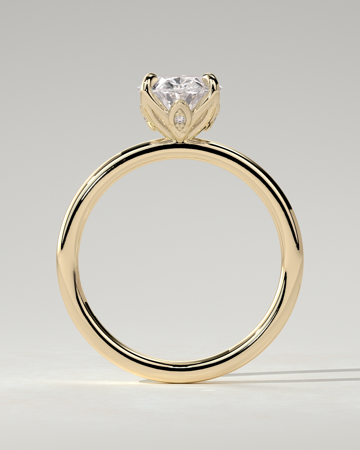 Aurelie Solitaire Oval Ring