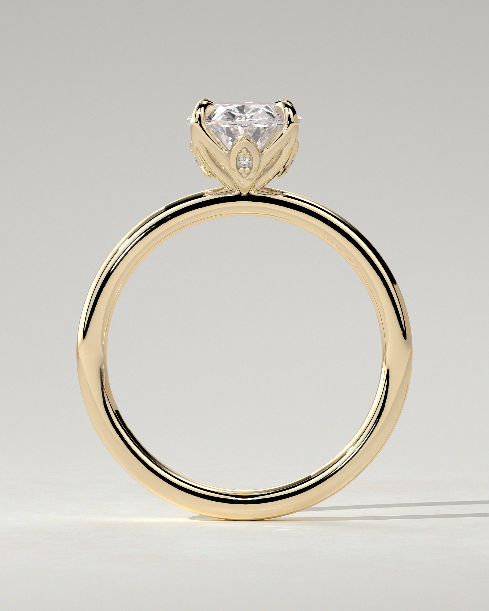 Aurelie Solitaire Oval Ring