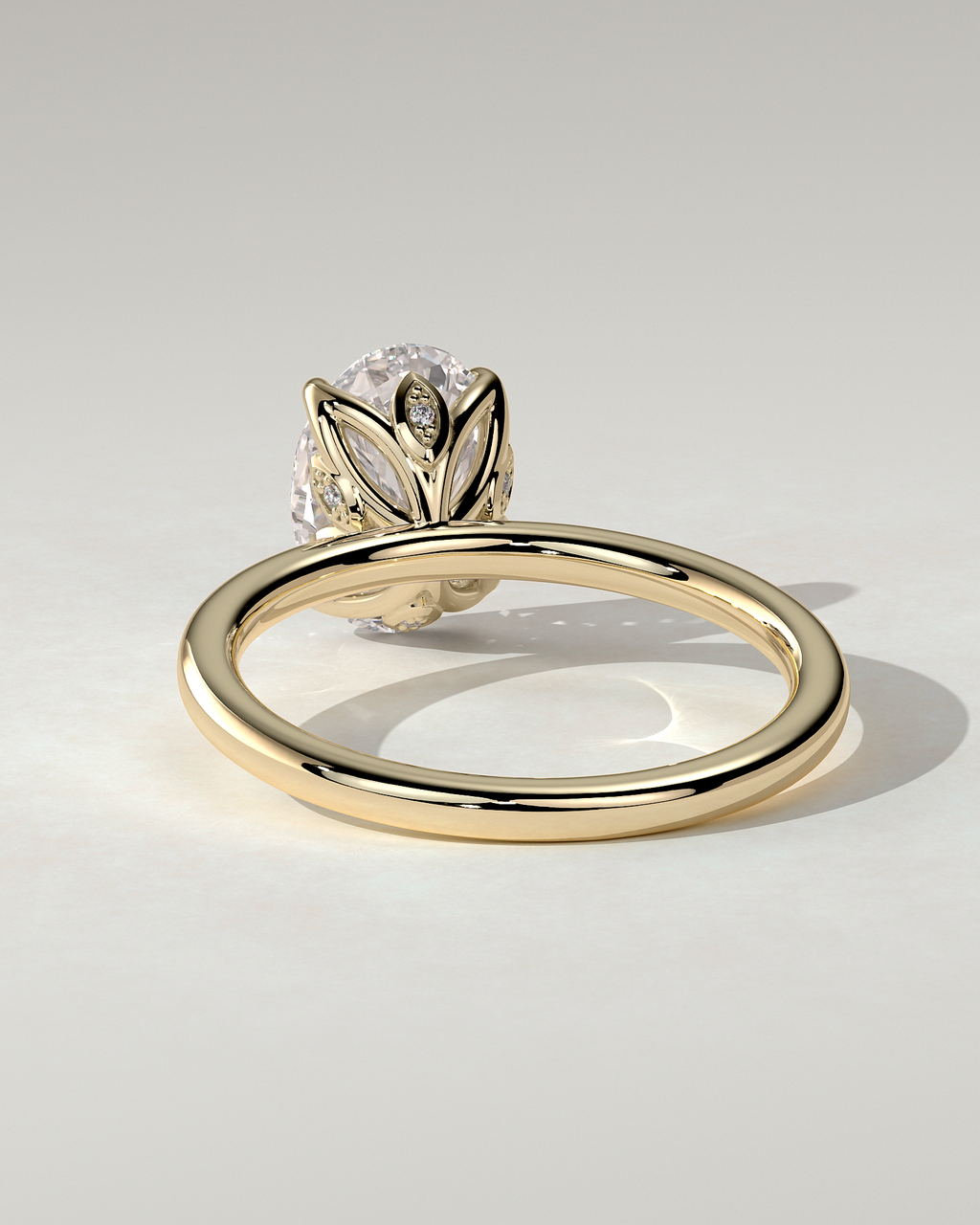 Aurelie Solitaire Oval Ring