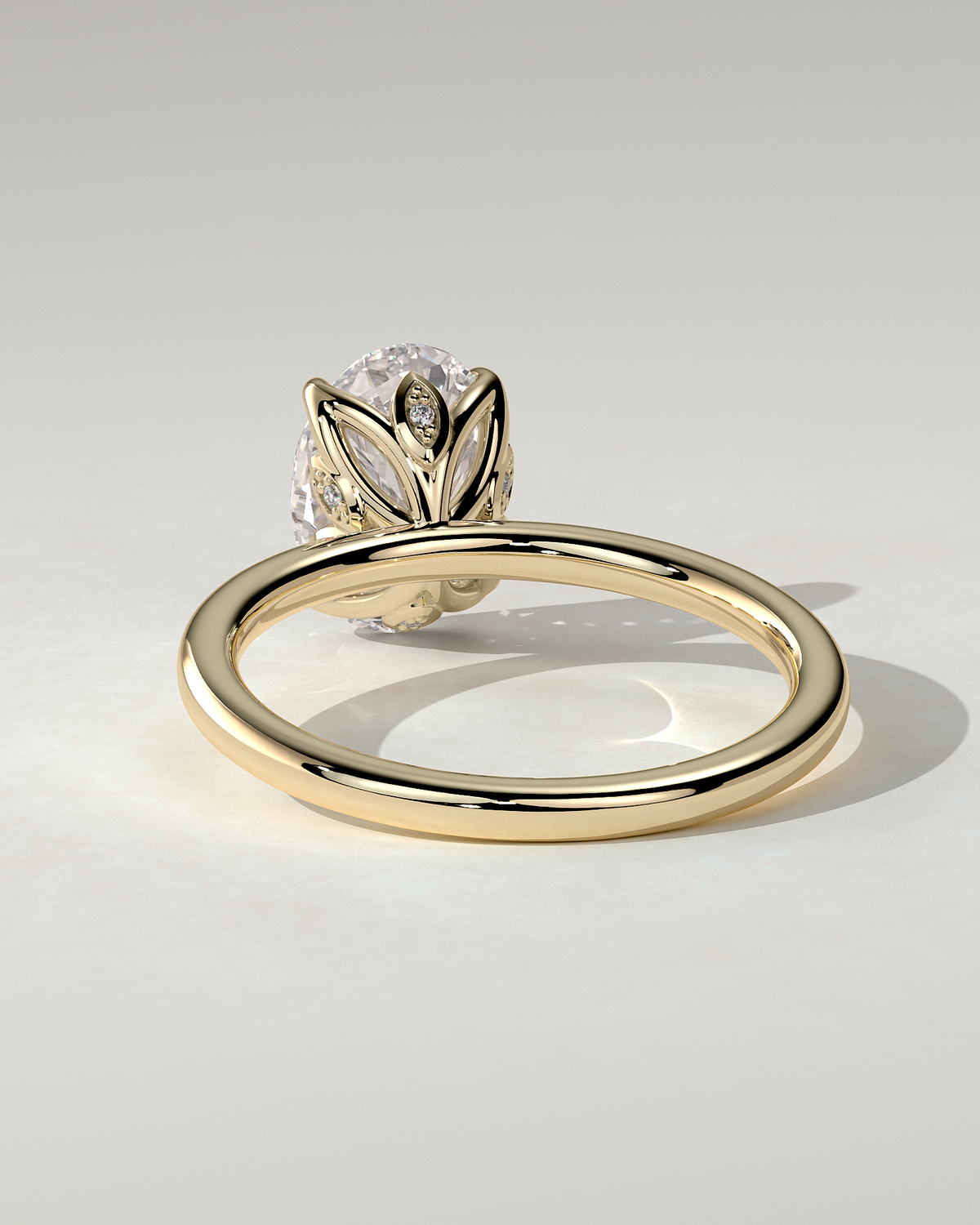 Aurelie Solitaire Oval Ring