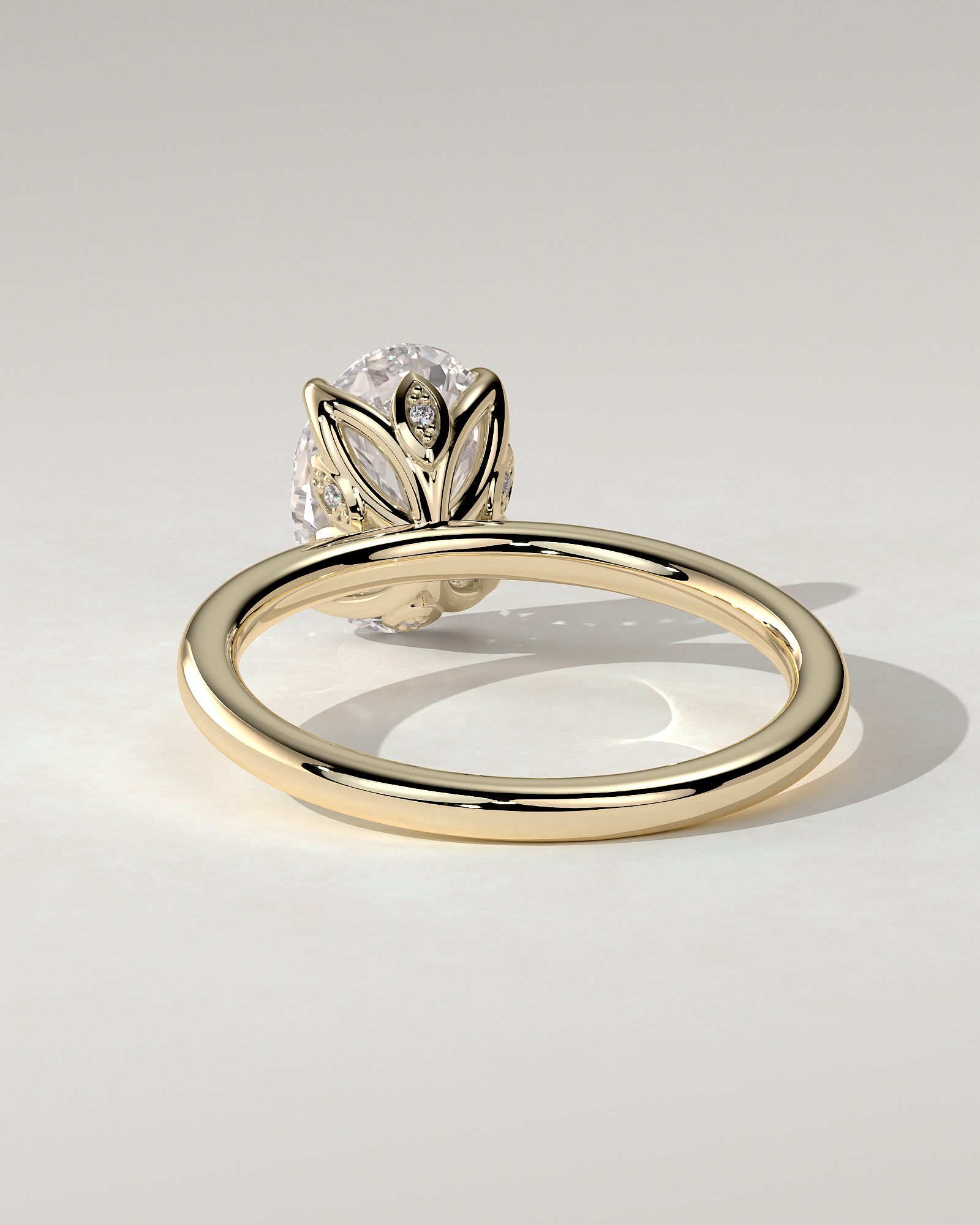 Aurelie Solitaire Oval Ring