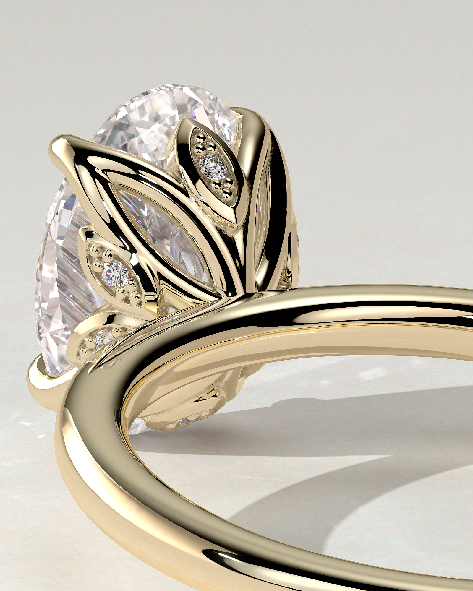 Aurelie Solitaire Oval Ring