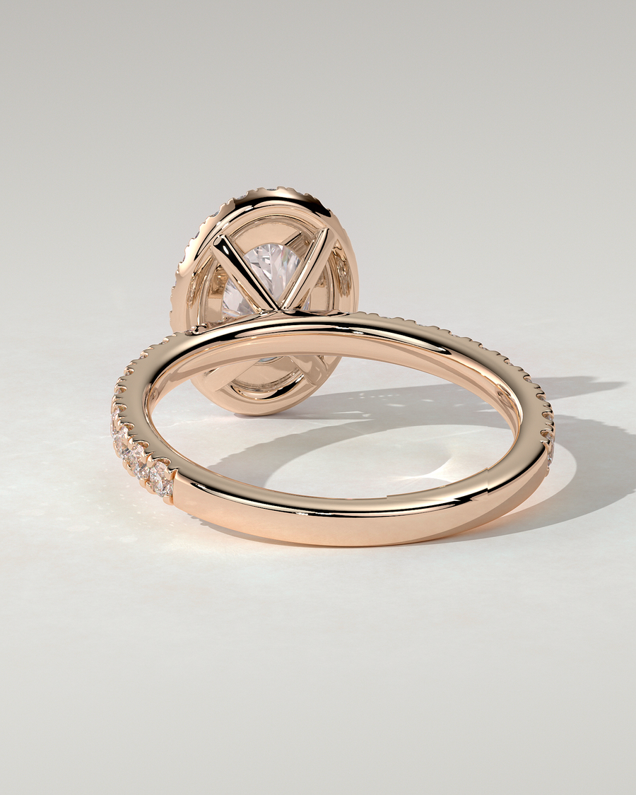 Aurora Halo Oval Ring