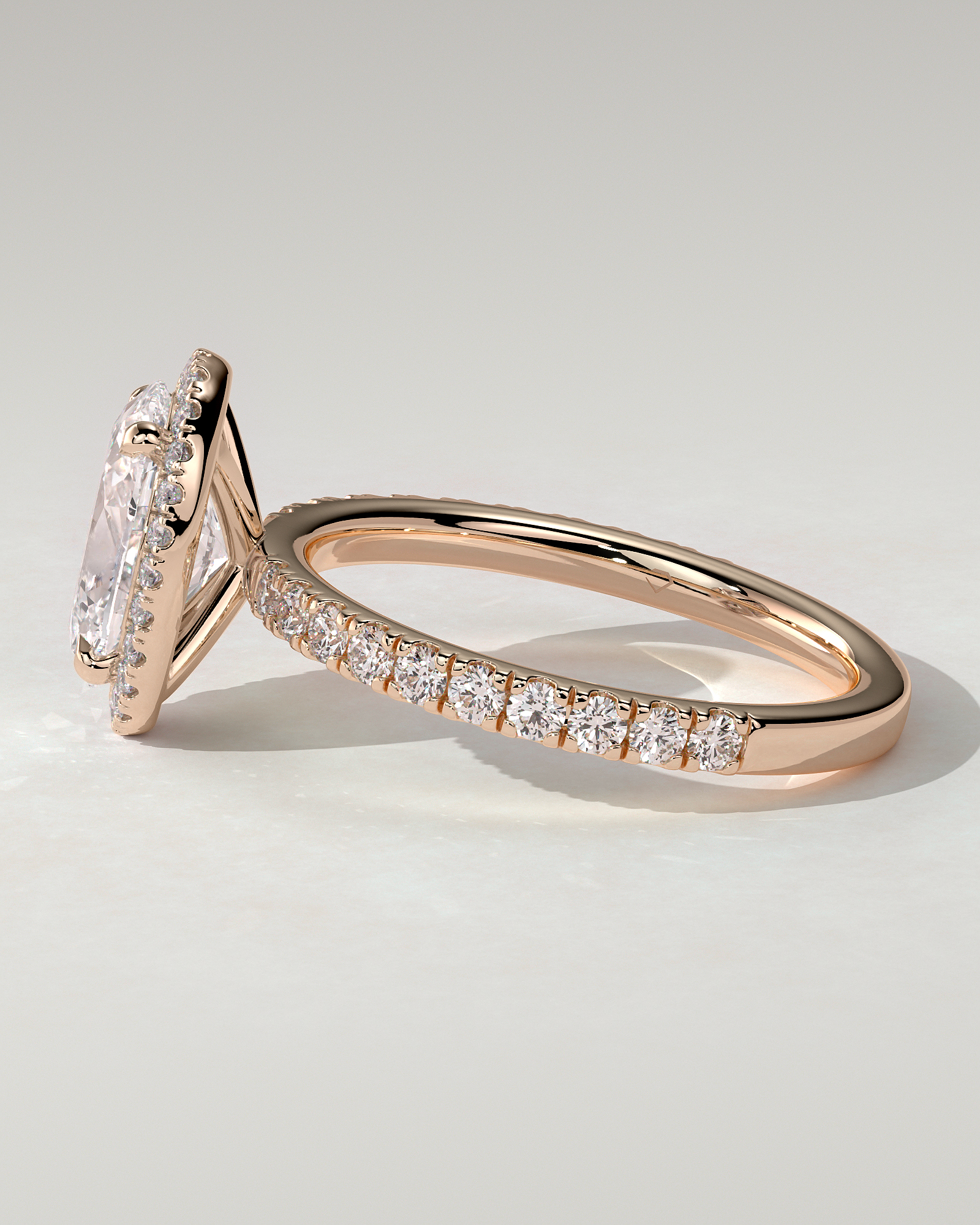 Aurora Halo Oval Ring
