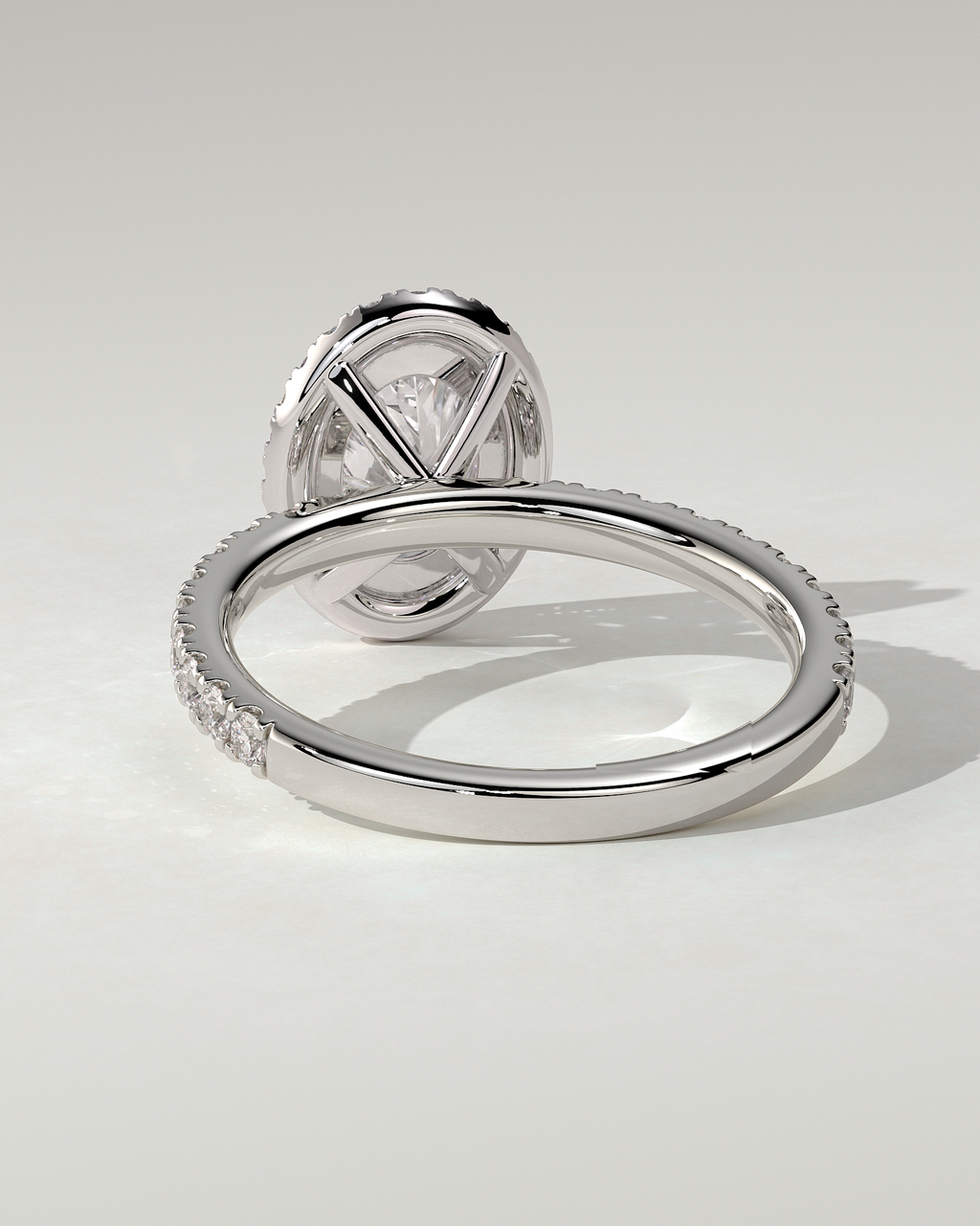 Aurora Halo Oval Ring