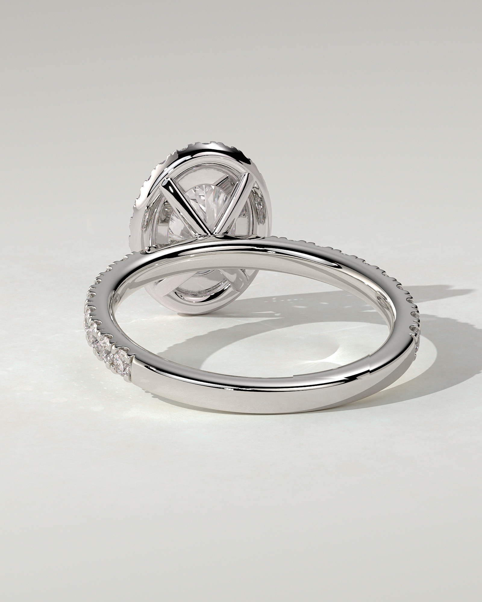Aurora Halo Oval Ring