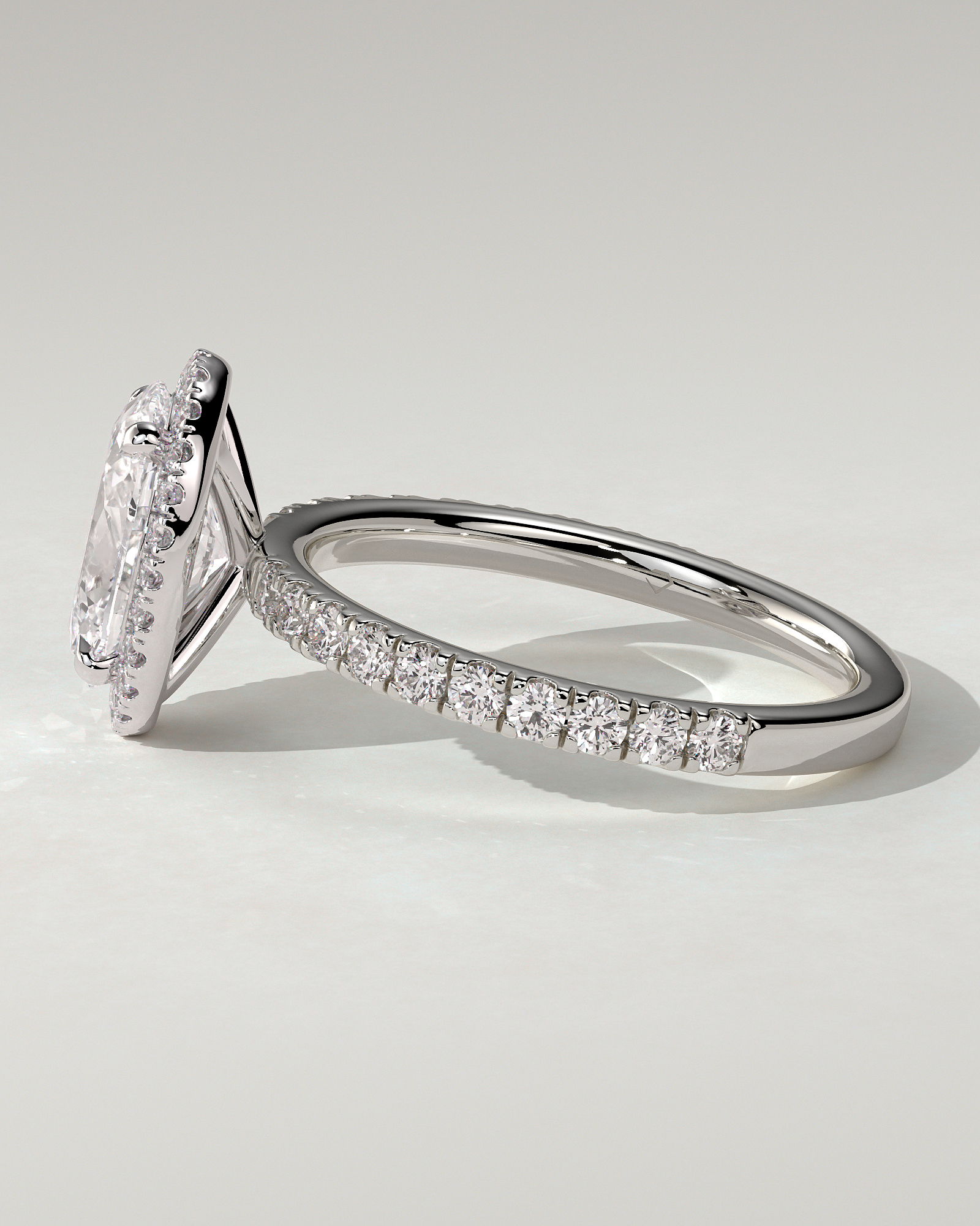 Aurora Halo Oval Ring