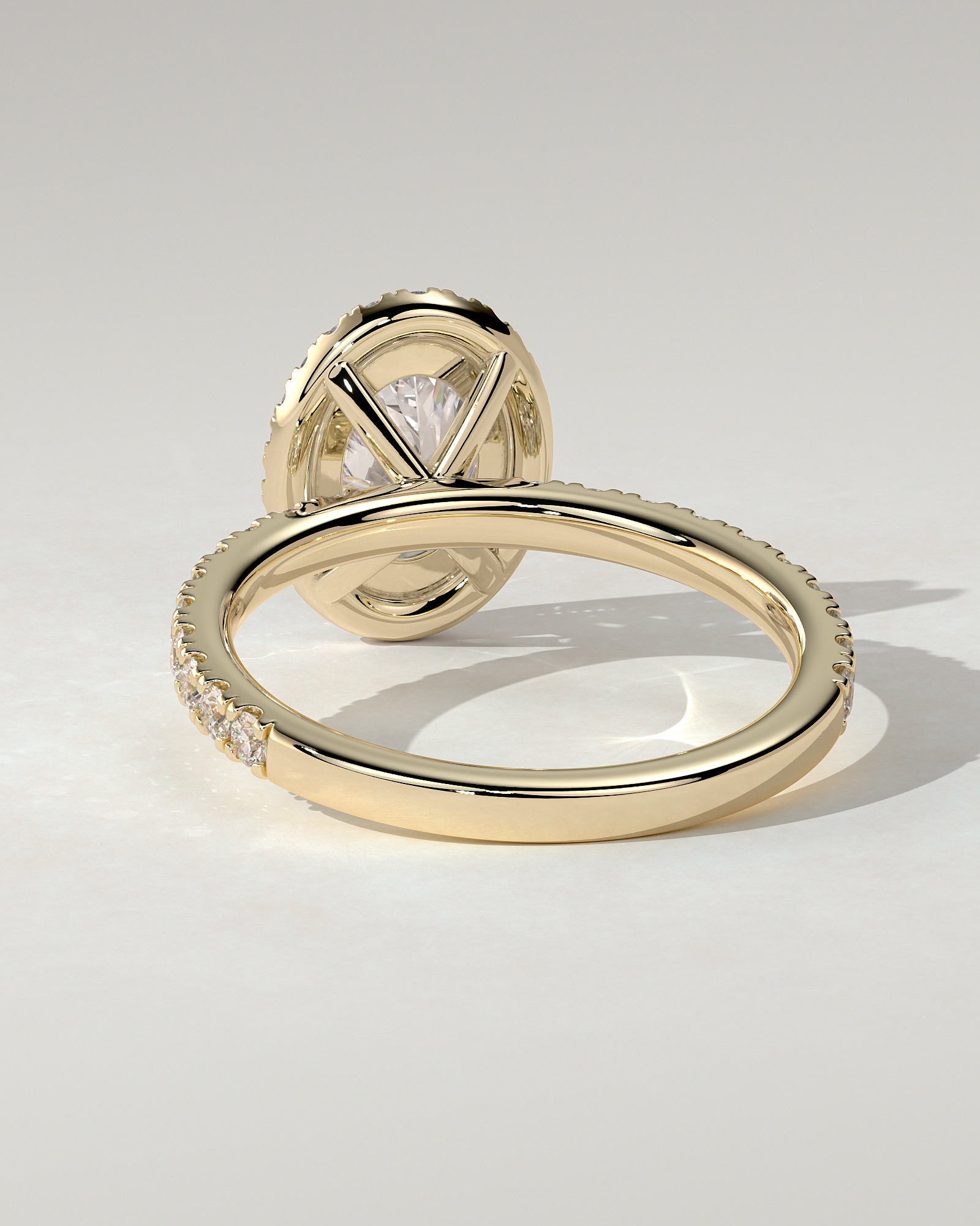 Aurora Halo Oval Ring