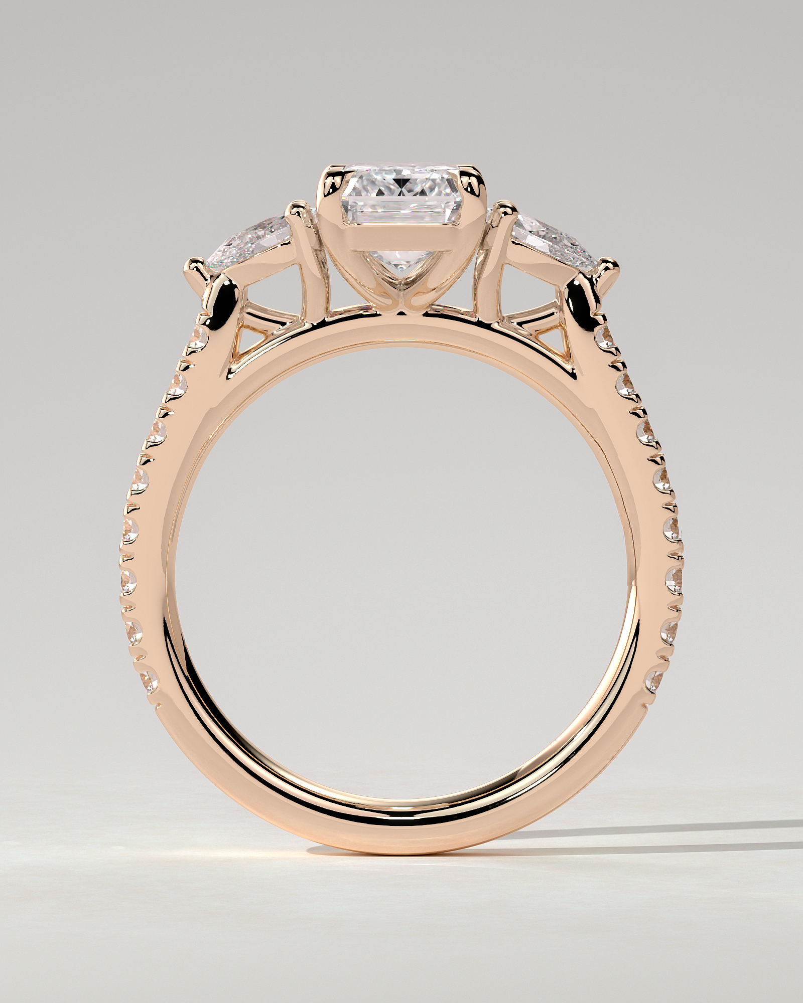 Autumn Trilogy Emerald Ring