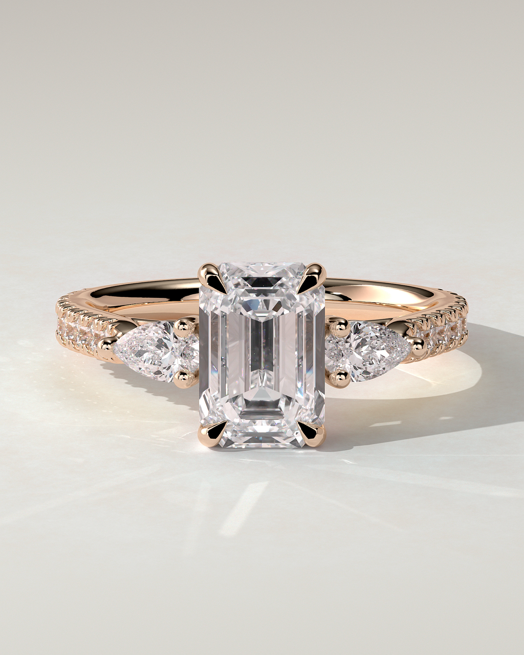 Autumn Trilogy Emerald Ring