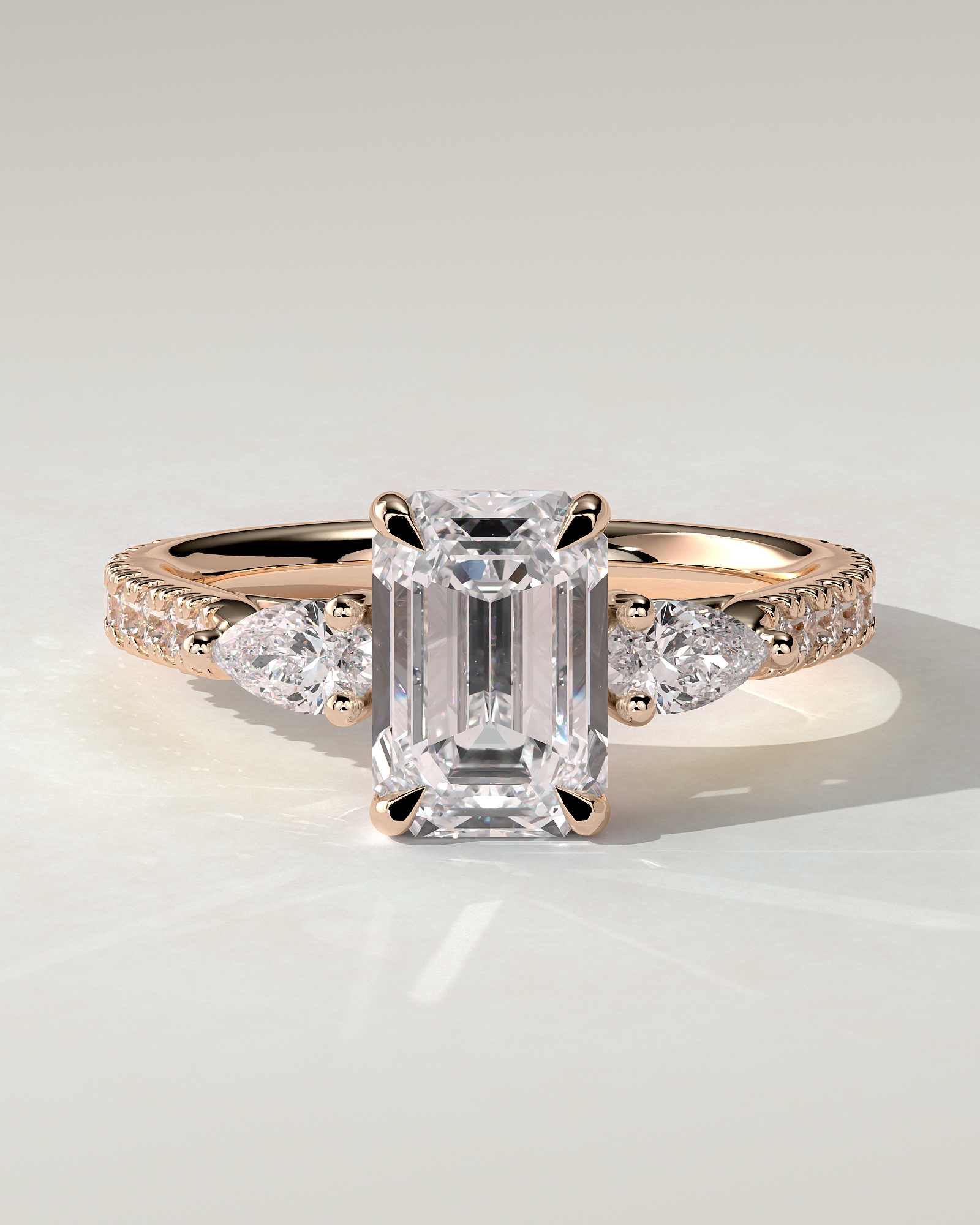Autumn Trilogy Emerald Ring