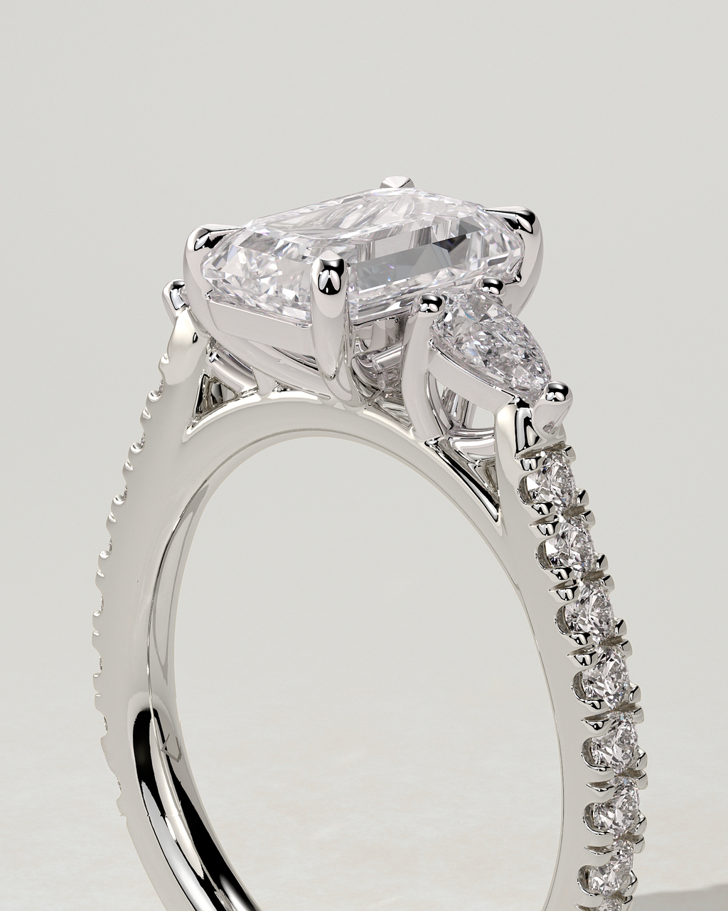 Autumn Trilogy Emerald Ring
