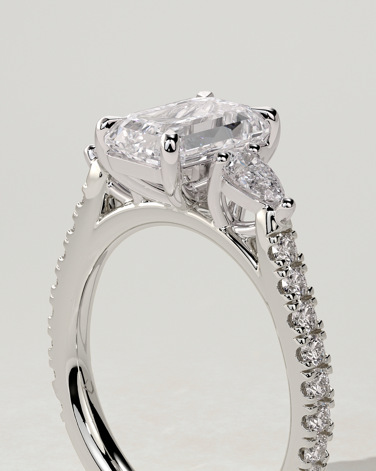 Autumn Trilogy Emerald Ring
