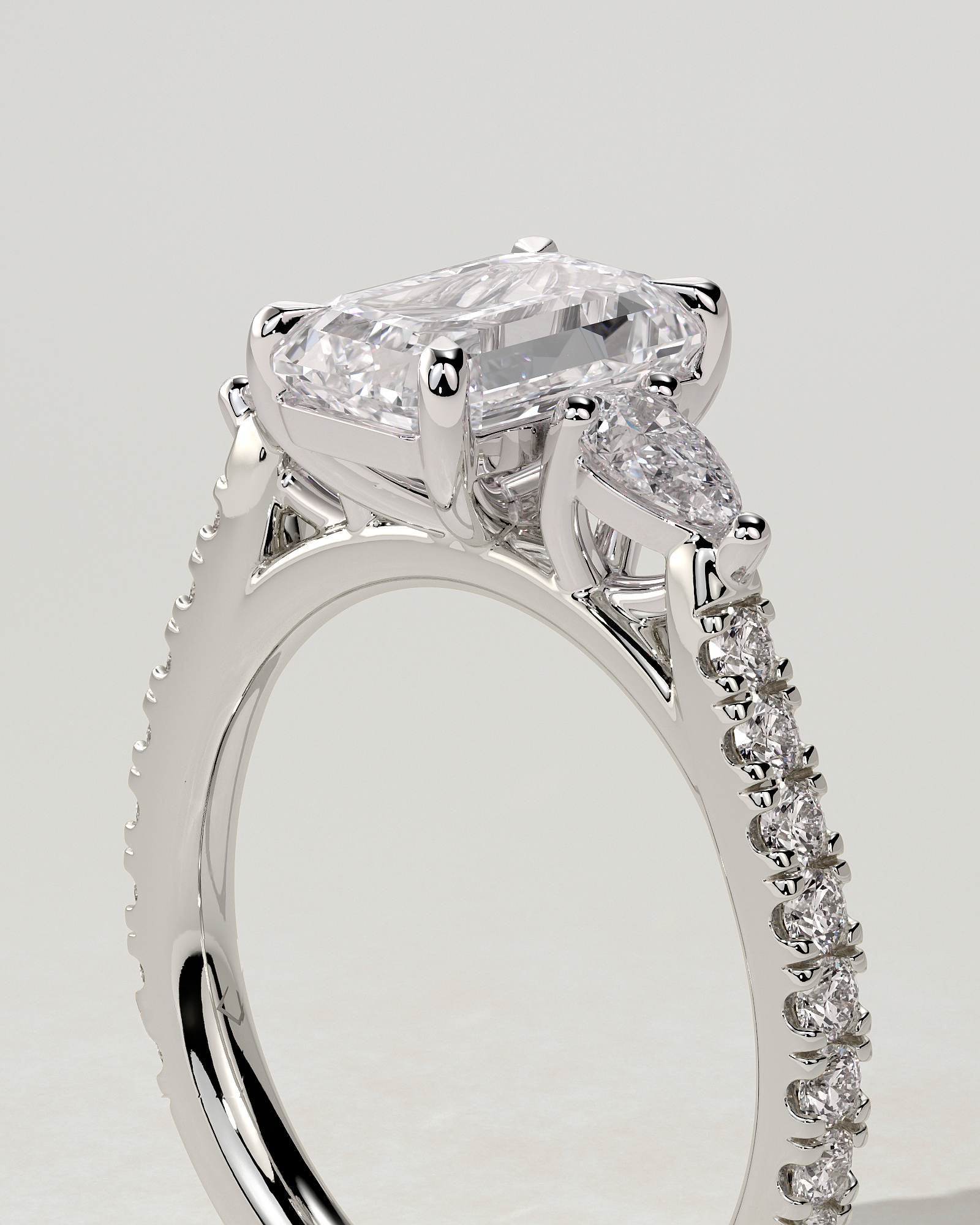 Autumn Trilogy Emerald Ring