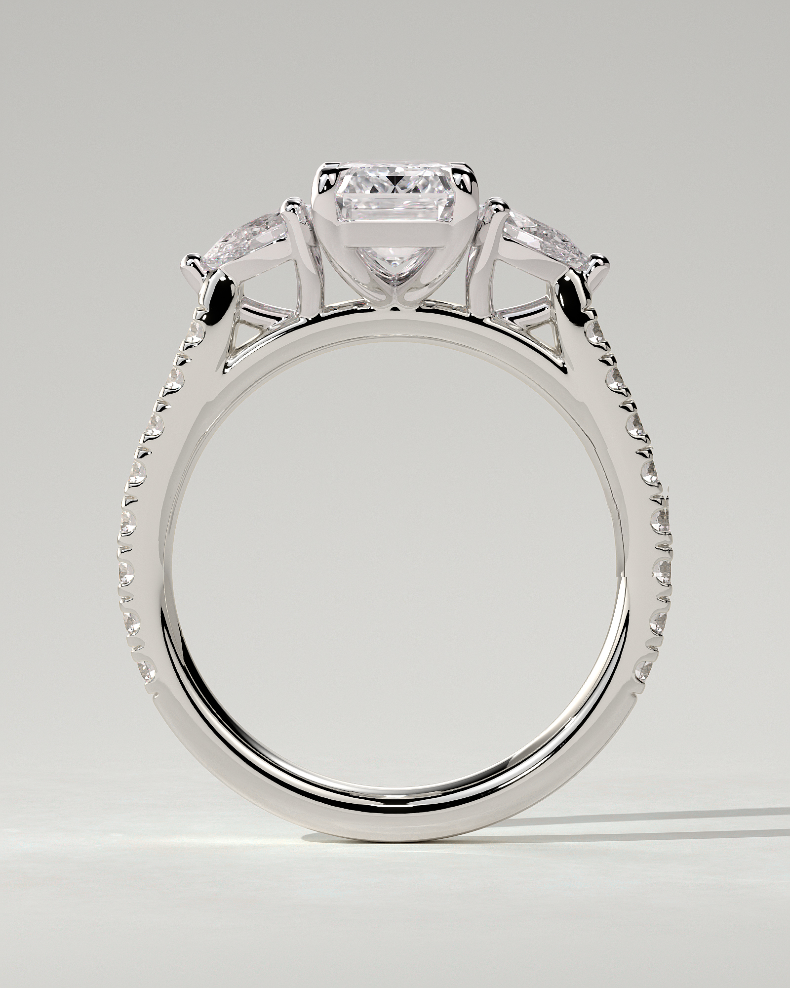 Autumn Trilogy Emerald Ring