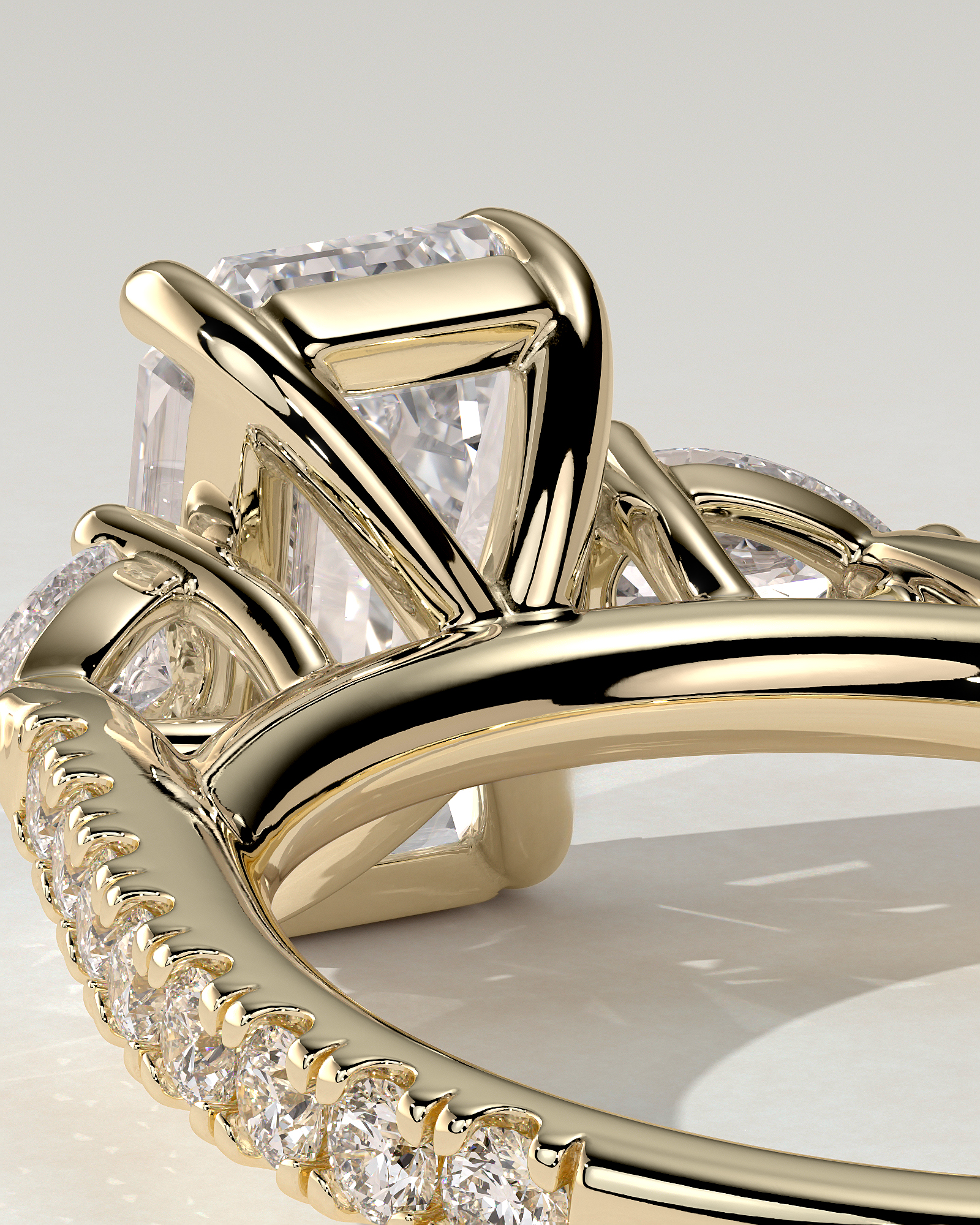 Autumn Trilogy Emerald Ring