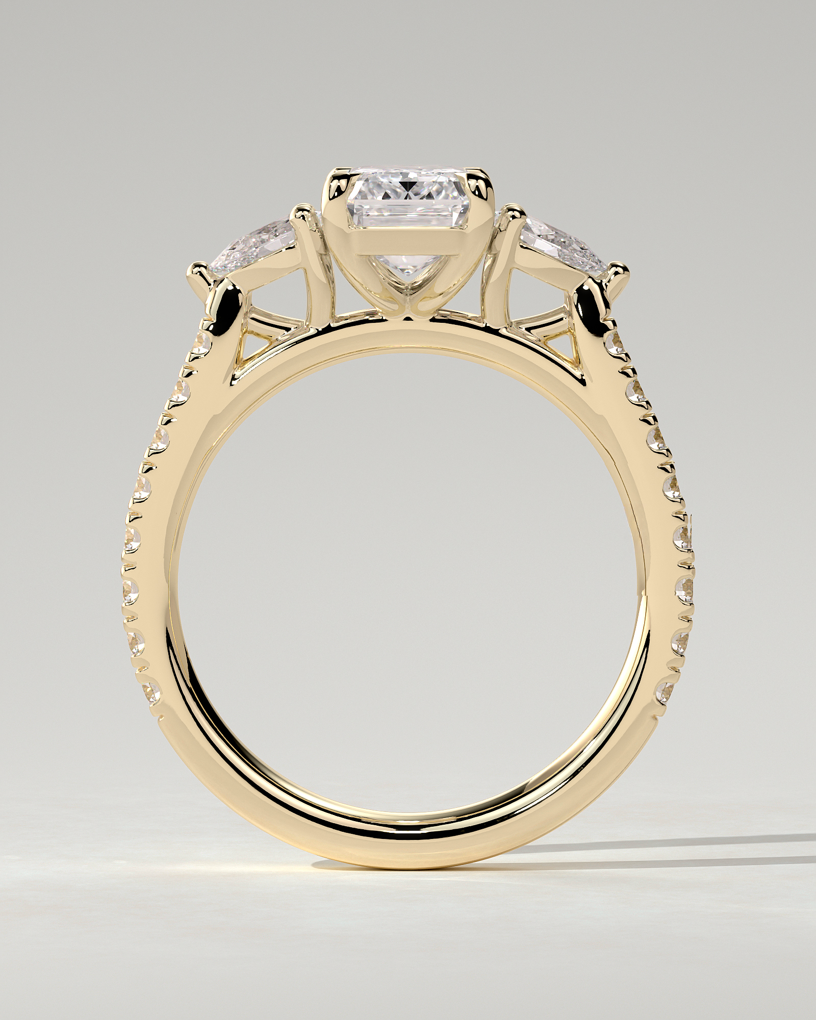 Autumn Trilogy Emerald Ring