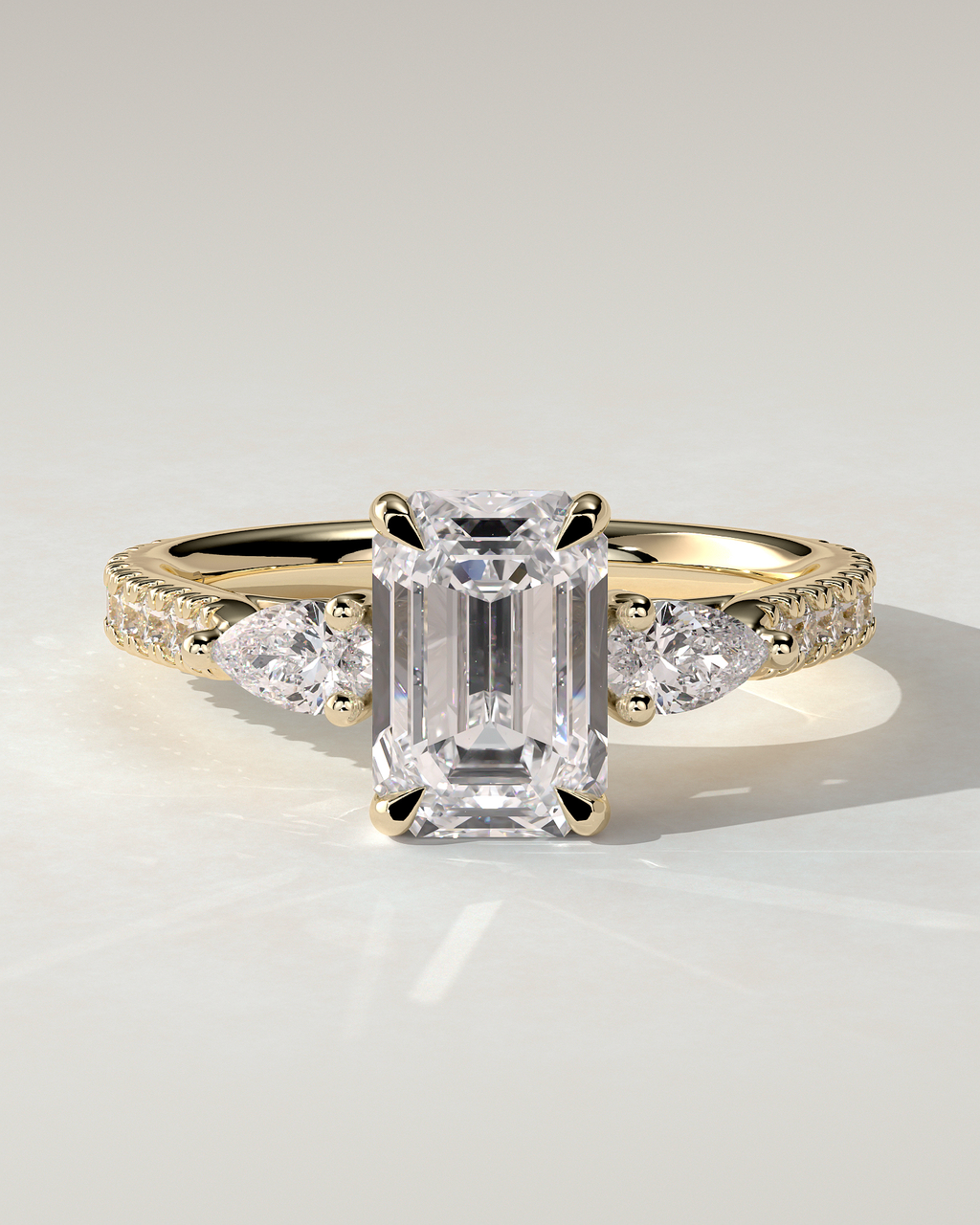 Autumn Trilogy Emerald Ring