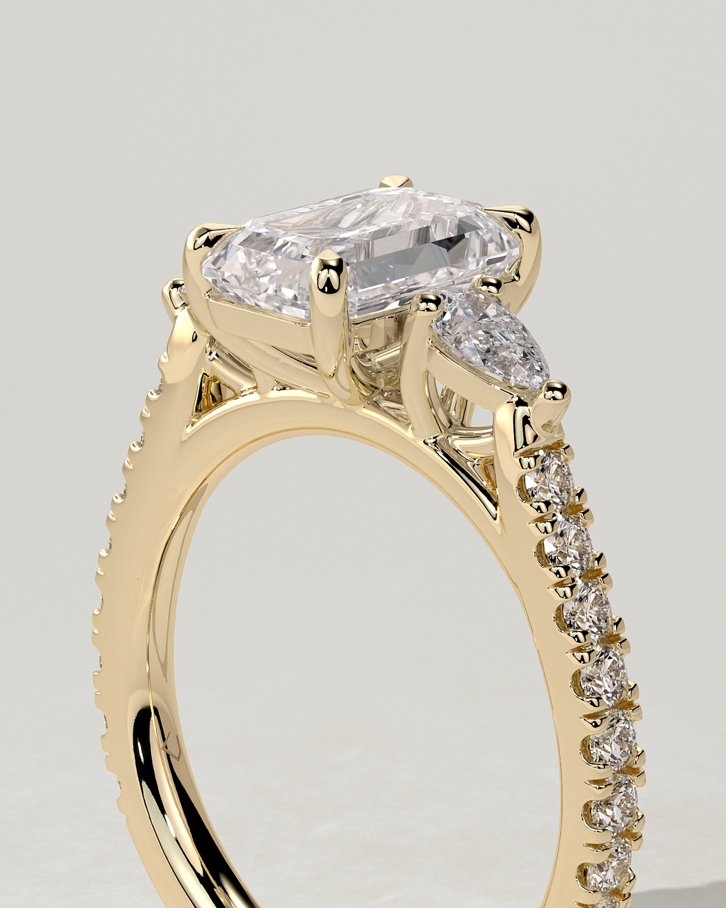 Autumn Trilogy Emerald Ring