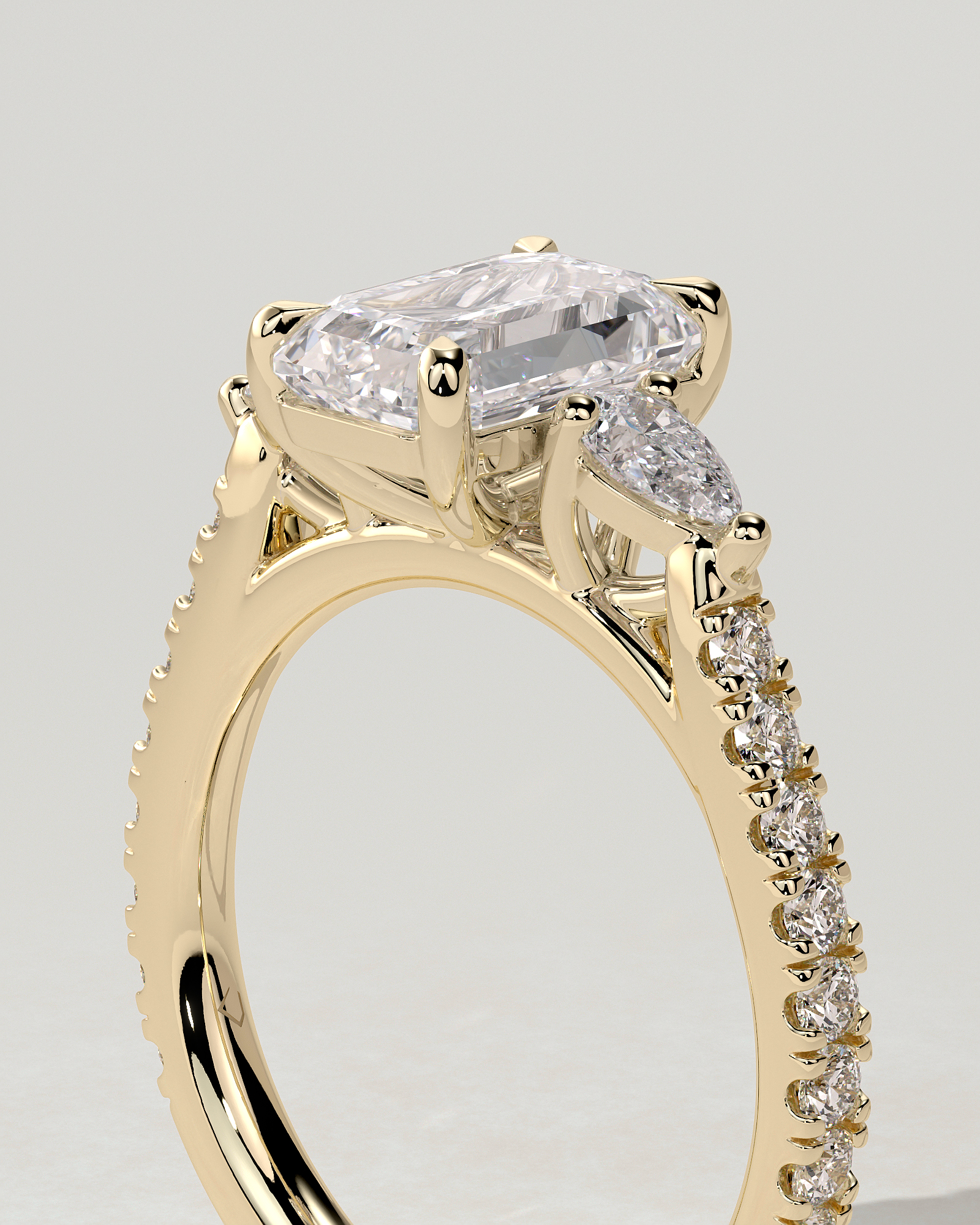 Autumn Trilogy Emerald Ring