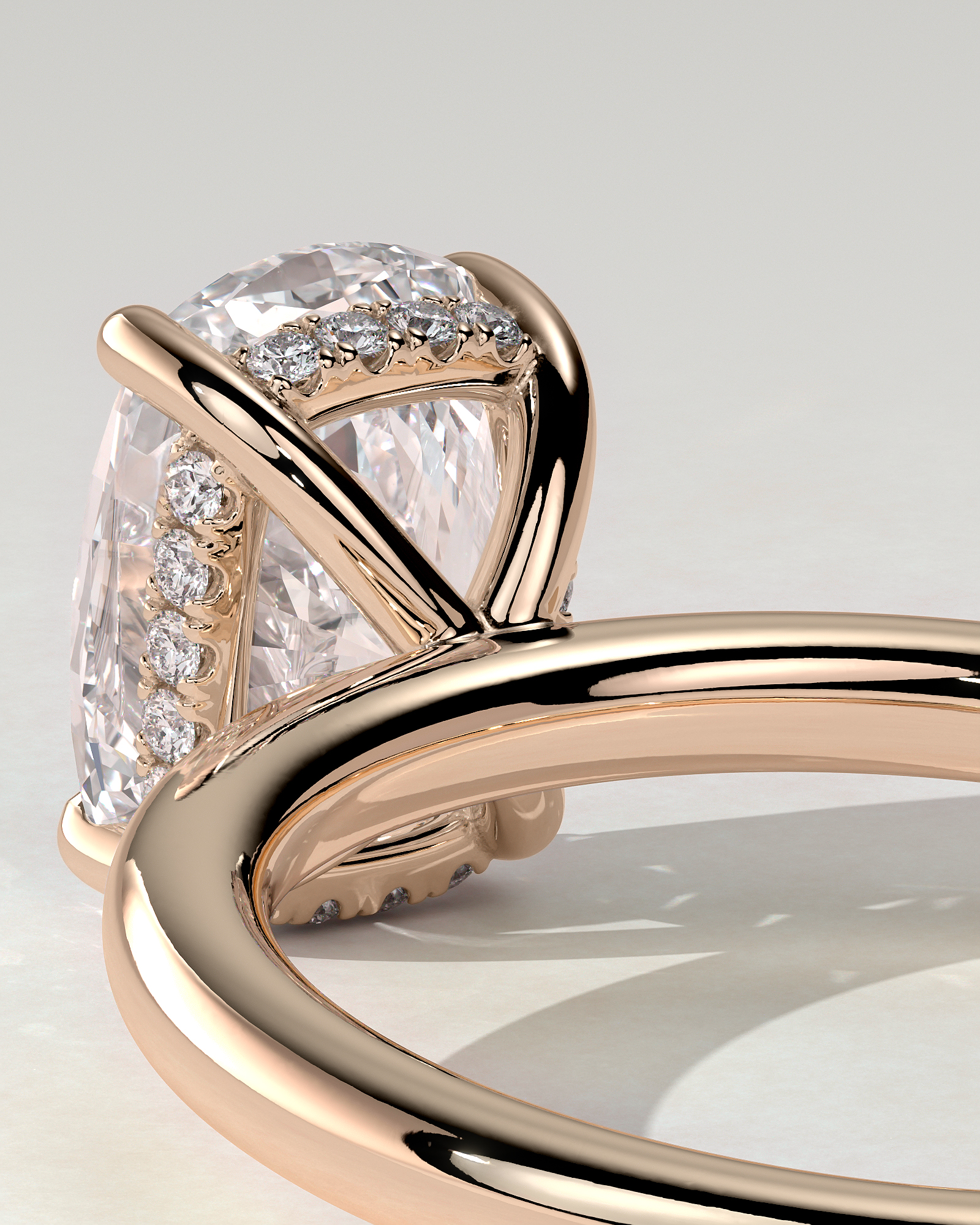 Ava Solitaire Cushion Ring