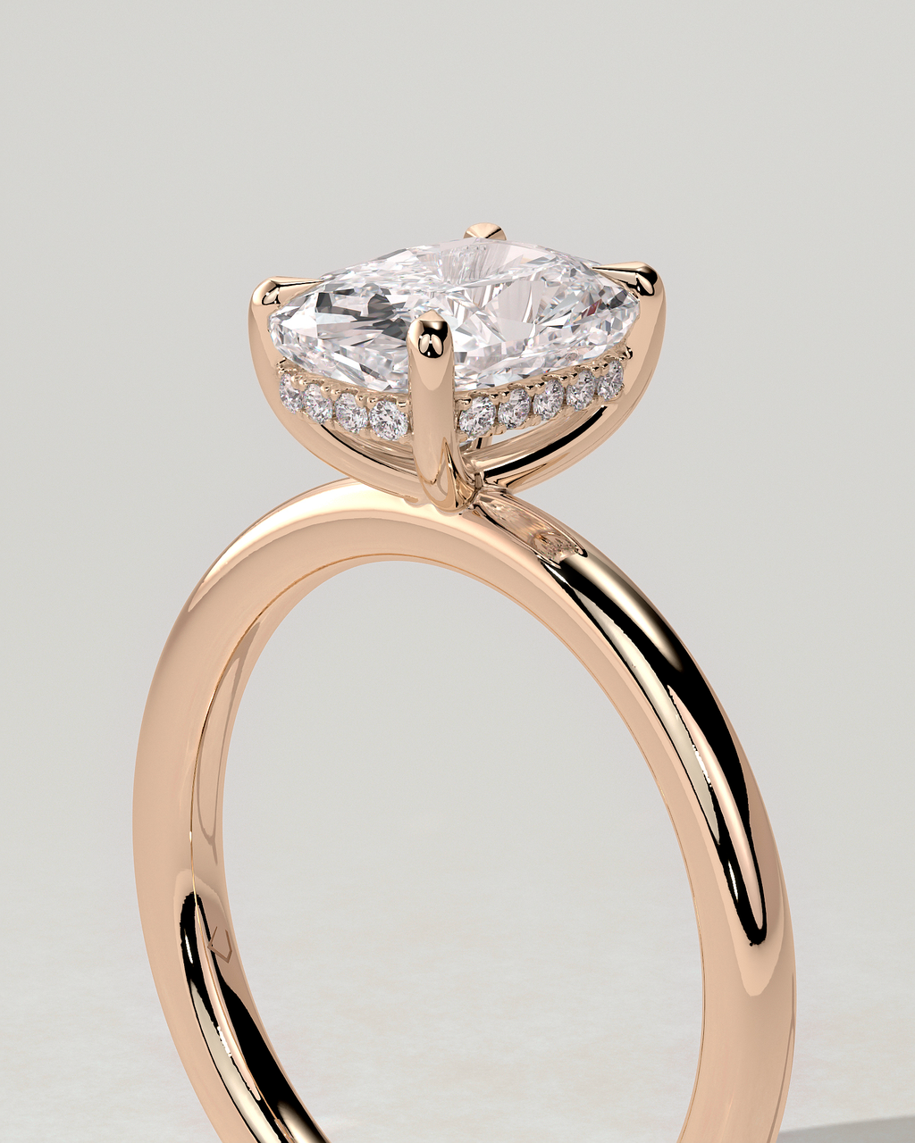 Ava Solitaire Cushion Ring