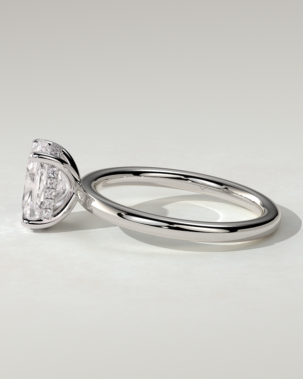 Ava Solitaire Cushion Ring