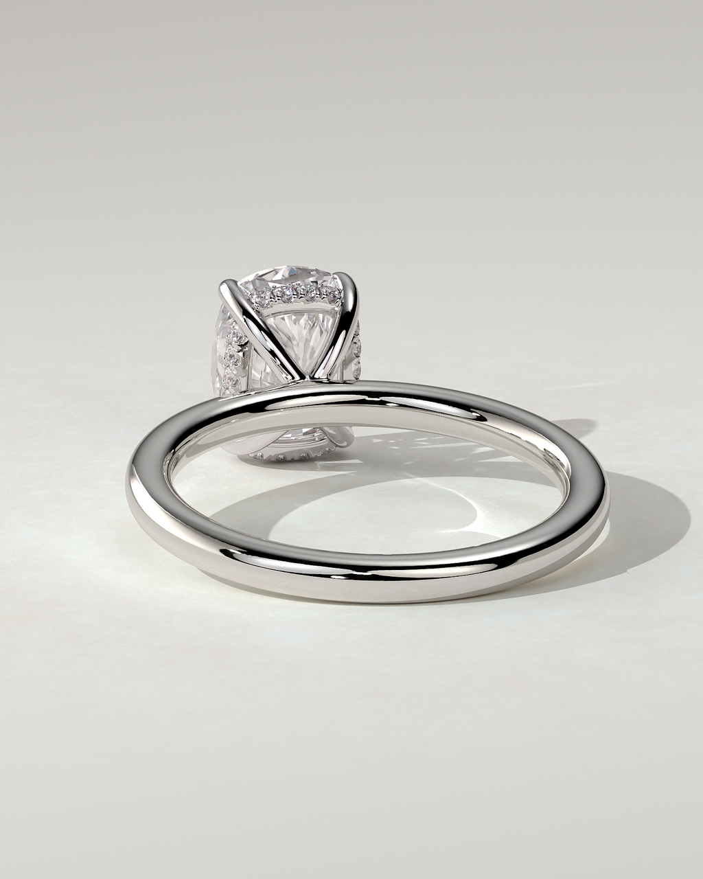 Ava Solitaire Cushion Ring