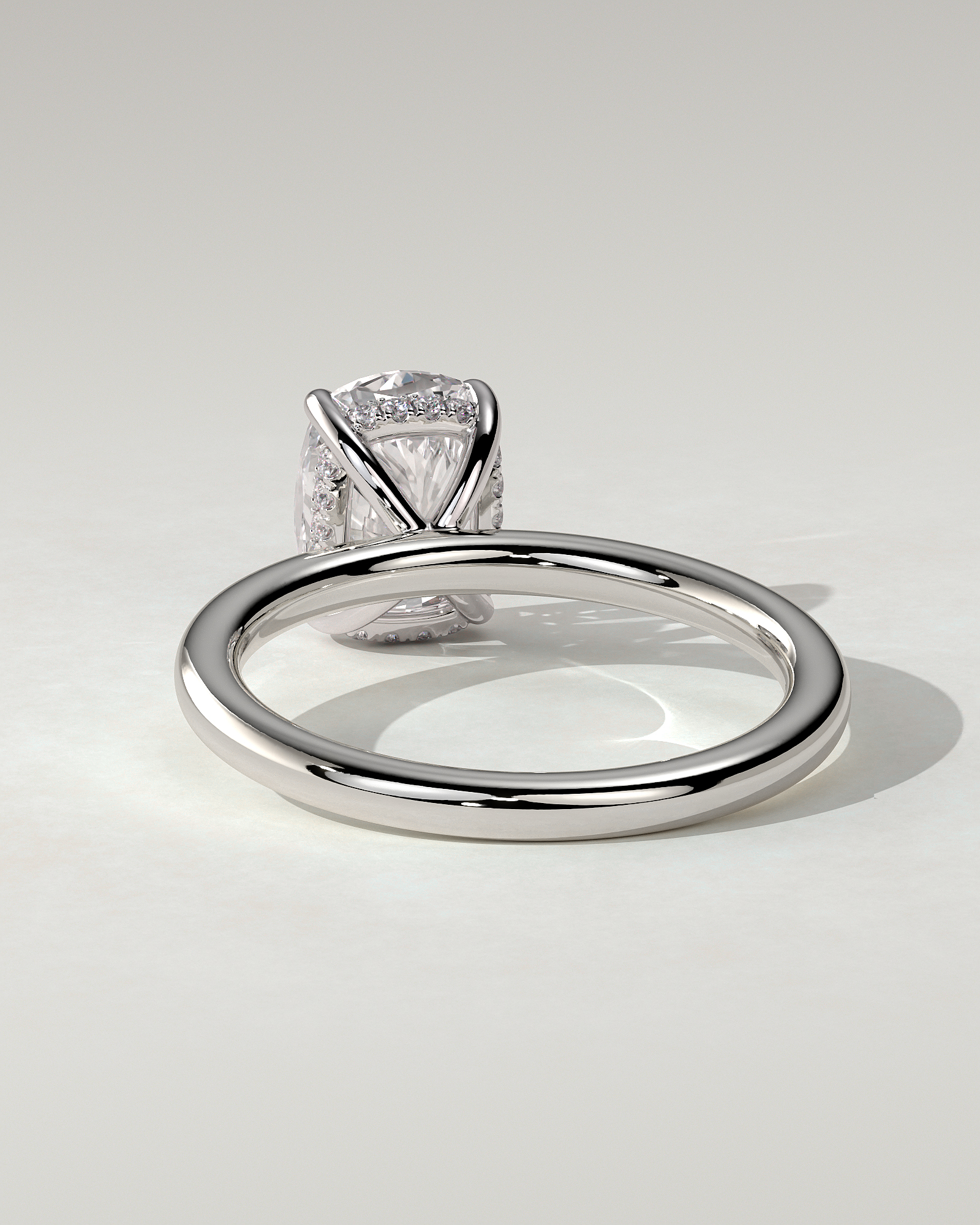 Ava Solitaire Cushion Ring