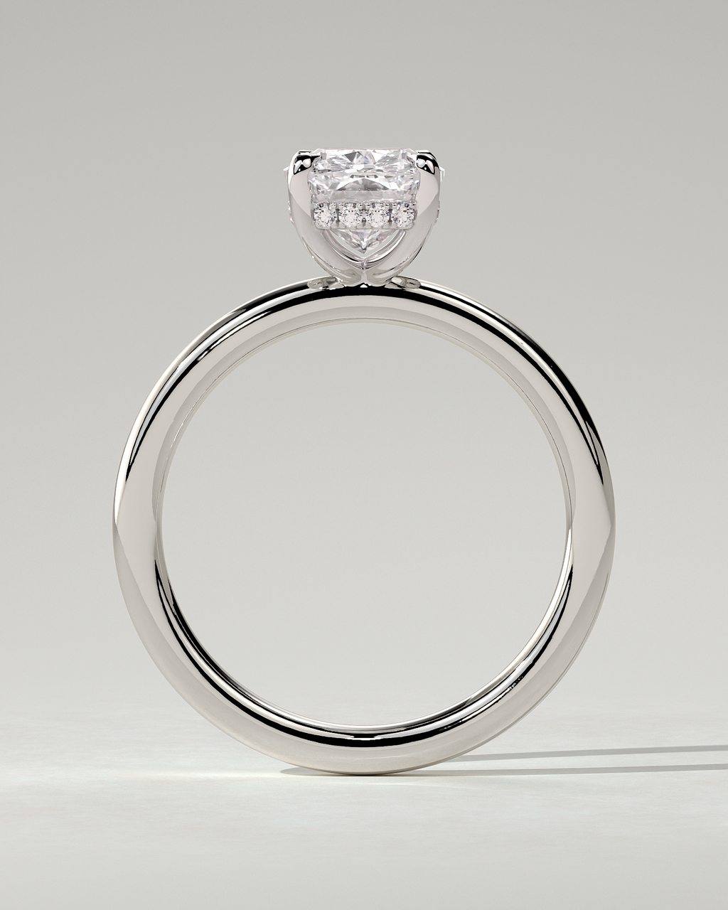 Ava Solitaire Cushion Ring