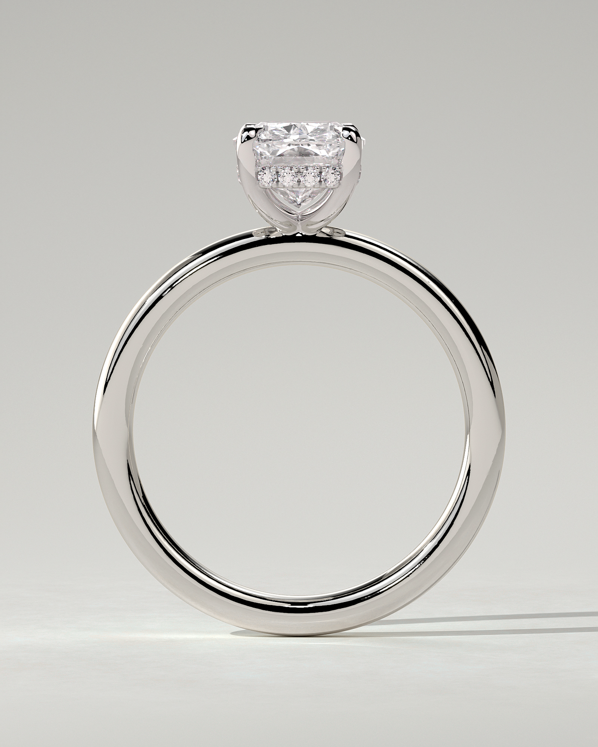 Ava Solitaire Cushion Ring