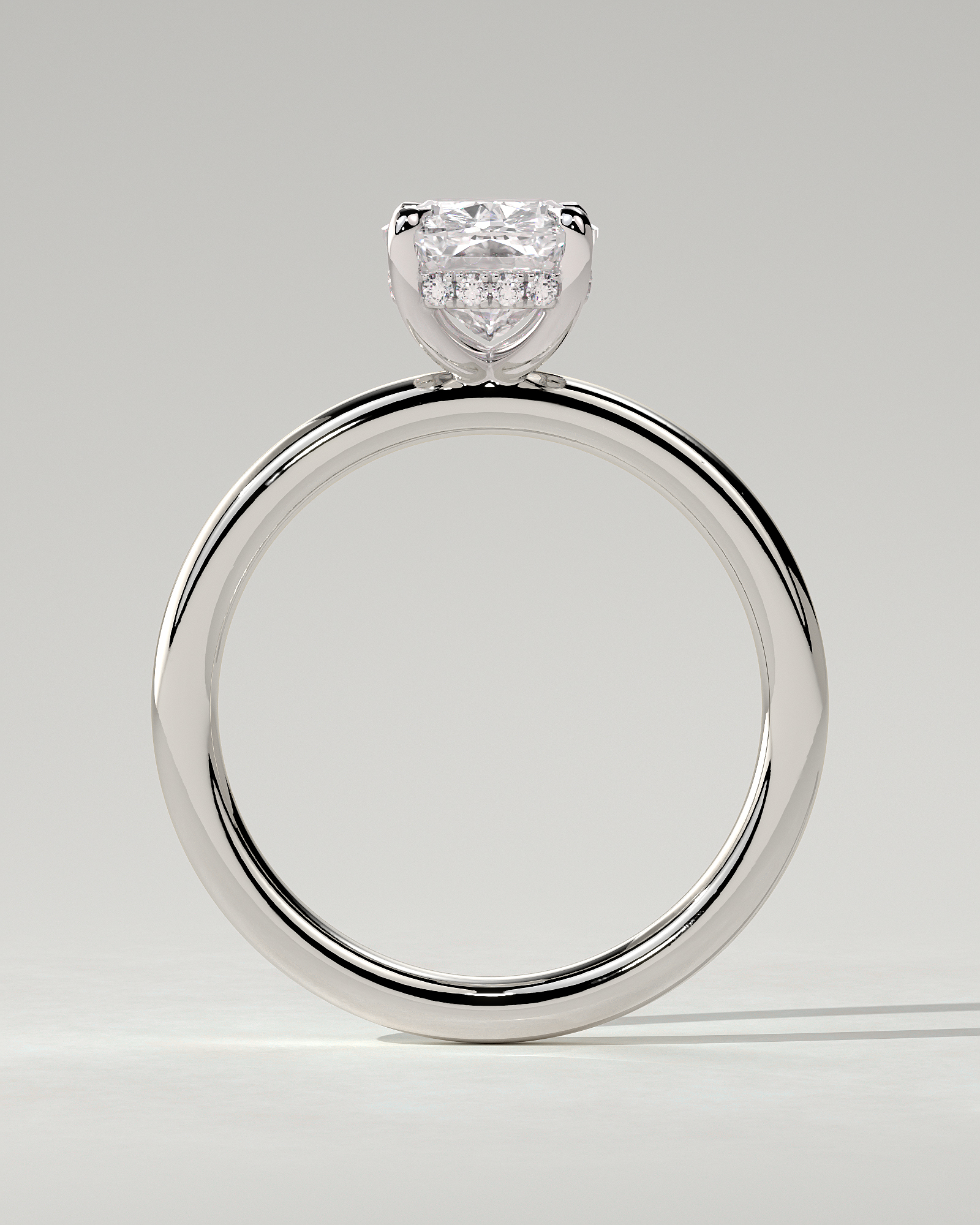Ava Solitaire Cushion Ring