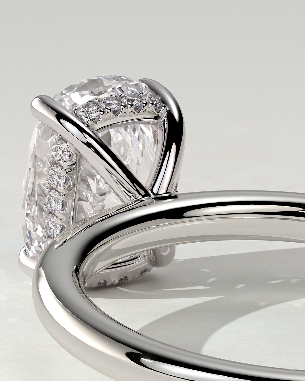 Ava Solitaire Cushion Ring