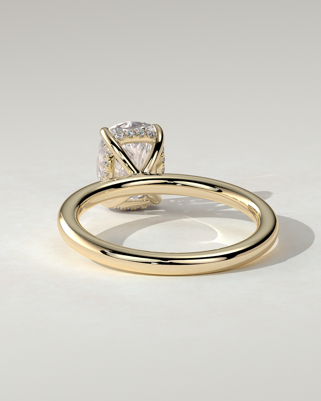 Ava Solitaire Cushion Ring